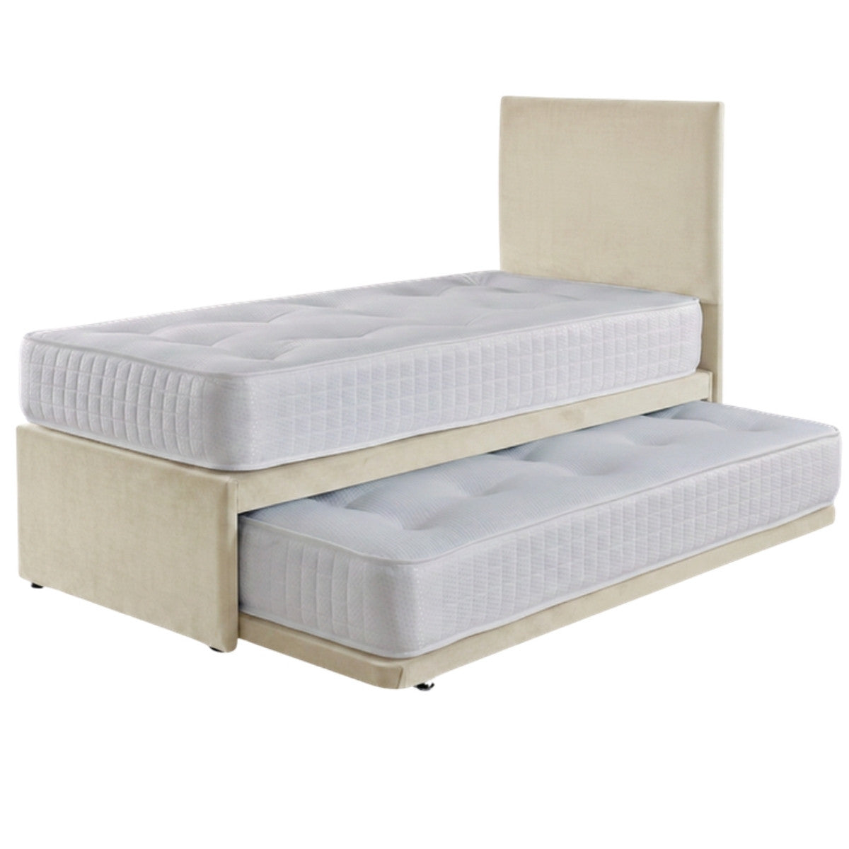 Guest bed and trundle in Cream
