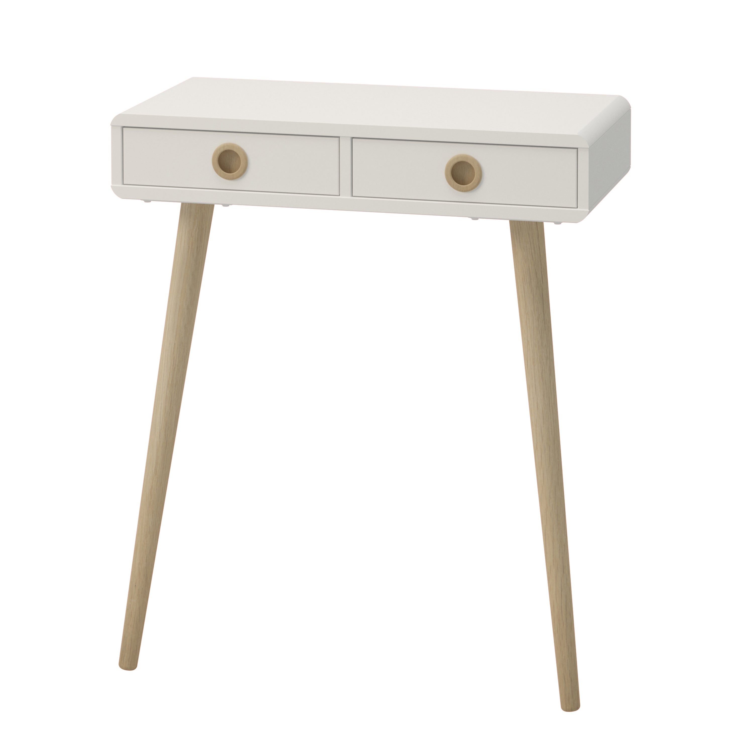 Softline Low Hall Table in Off White – FTG, view 3