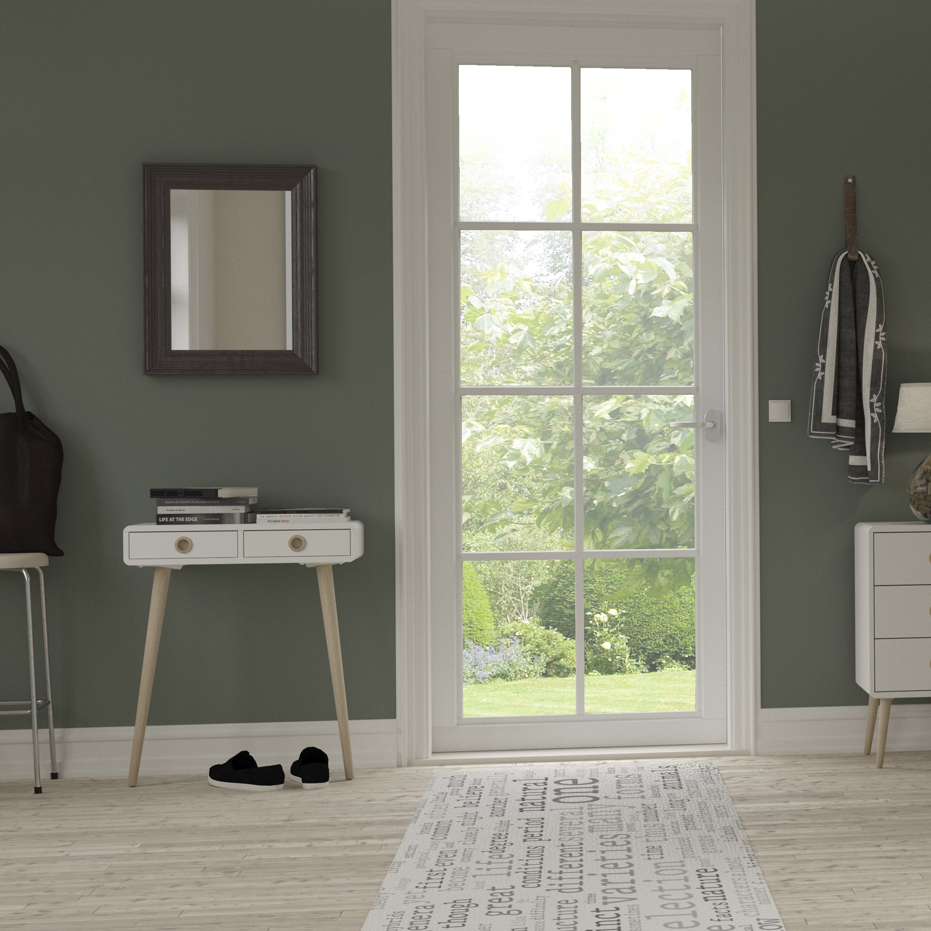 Softline Low Hall Table in Off White – FTG, view 4