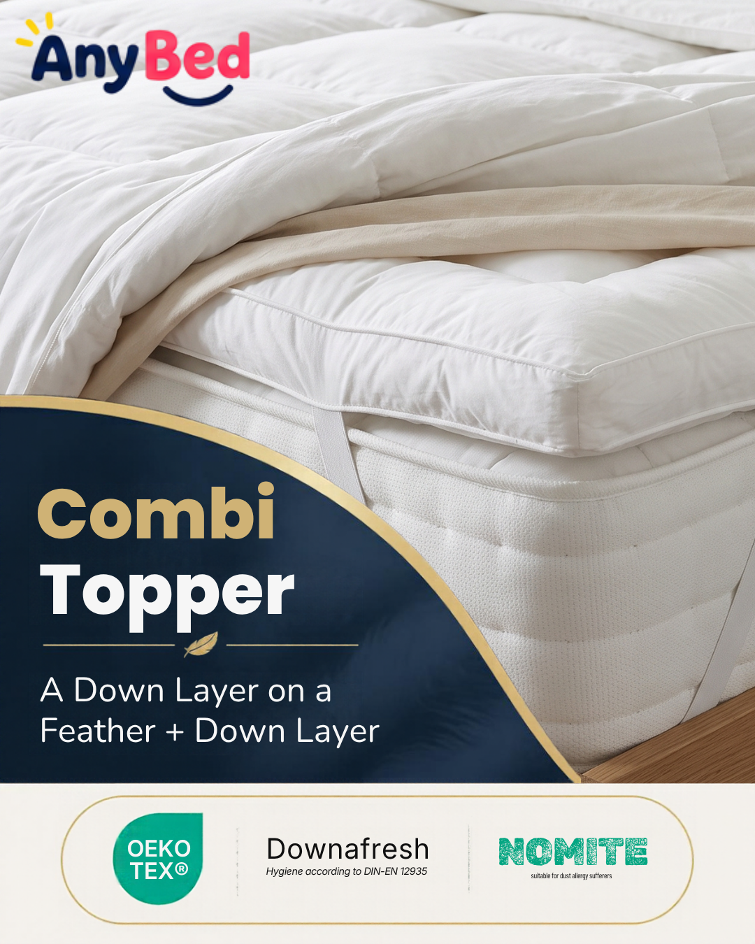 Down + Feather & Down Mattress Topper, Combination