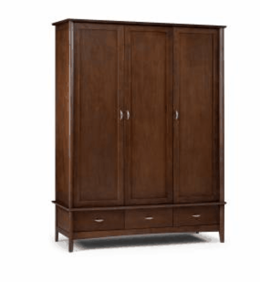 Julian Bowen 3 DOOR WARDROBE Minuet 3 Door Wardrobe Bed Kings