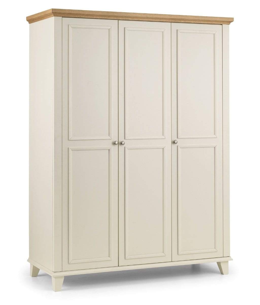 Julian Bowen 3 DOOR WARDROBE Portland 3 Door Wardrobe Bed Kings