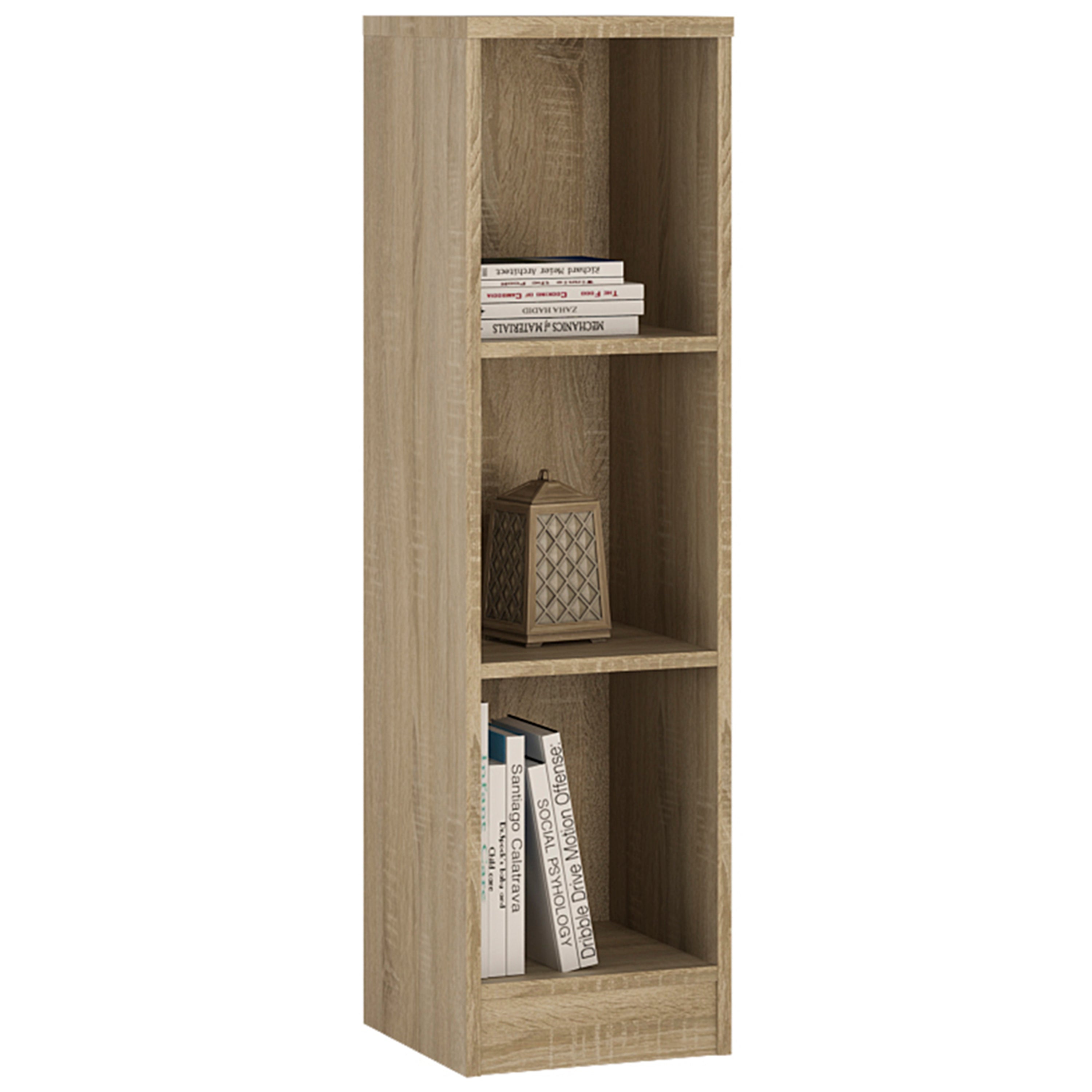 4 You Medium Narrow Bookcase in Sonama Oak – FTG