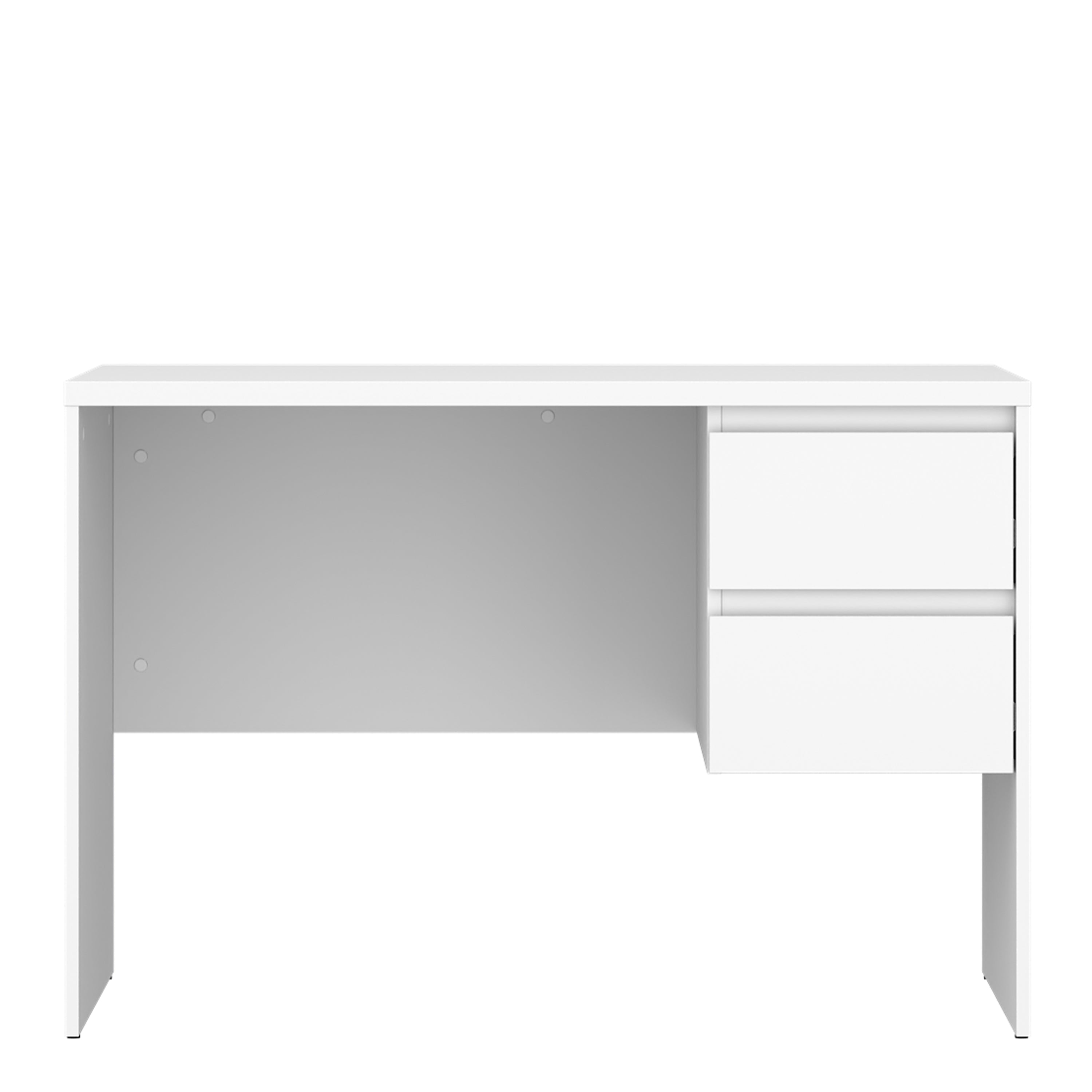 Fribo Desk 2 Drawer in Alpine White – FTG, view 2
