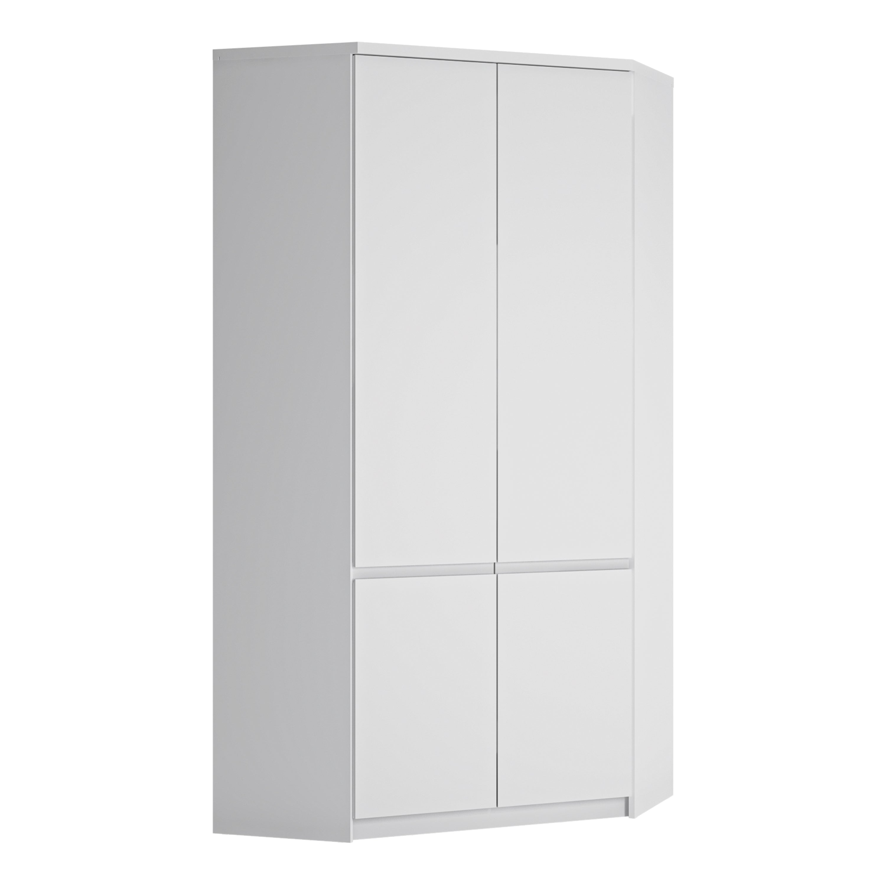 Fribo Corner Wardrobe 2 Door in Alpine White – FTG