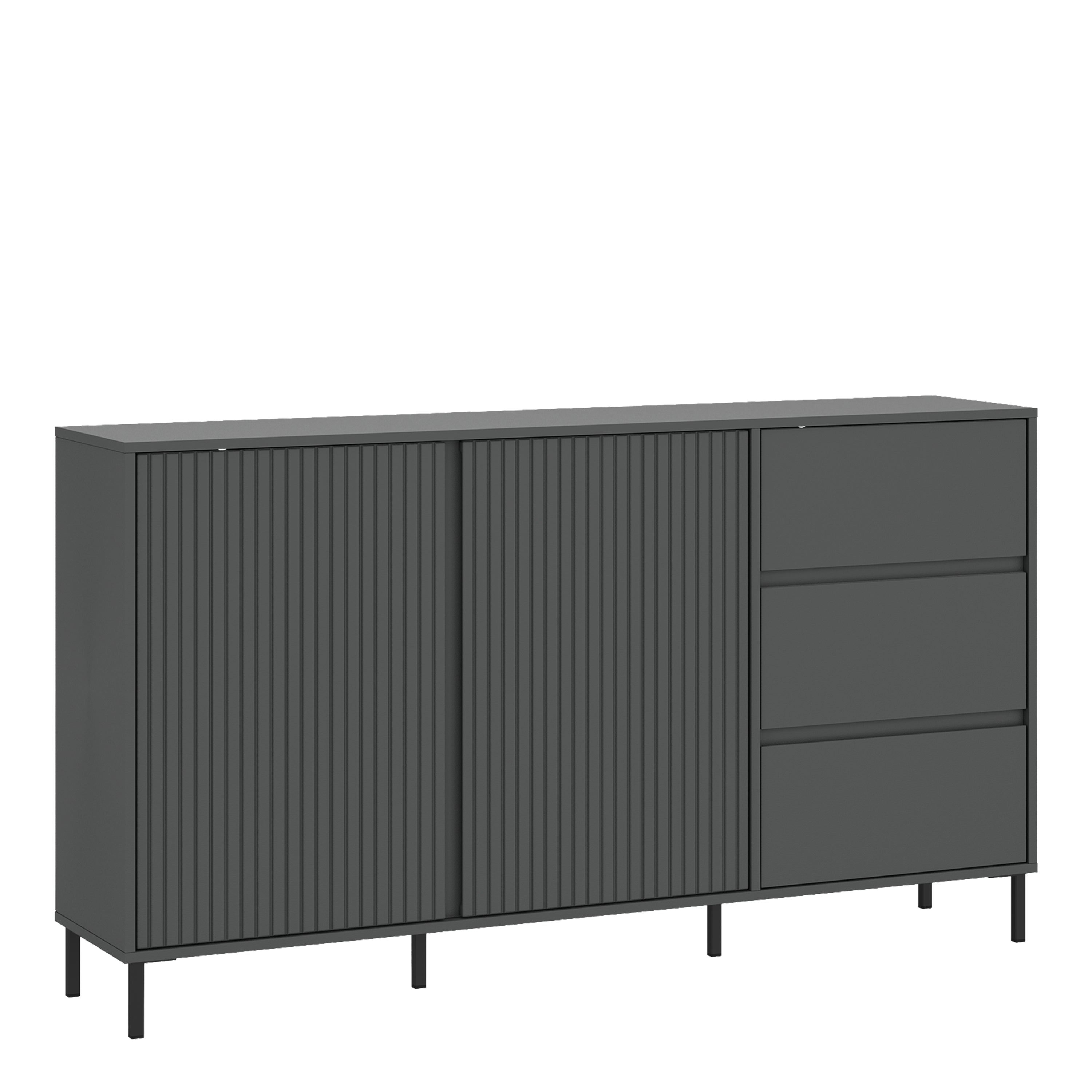 Avenale Sideboard 2 Door 3 Drawer in Anthracite – FTG