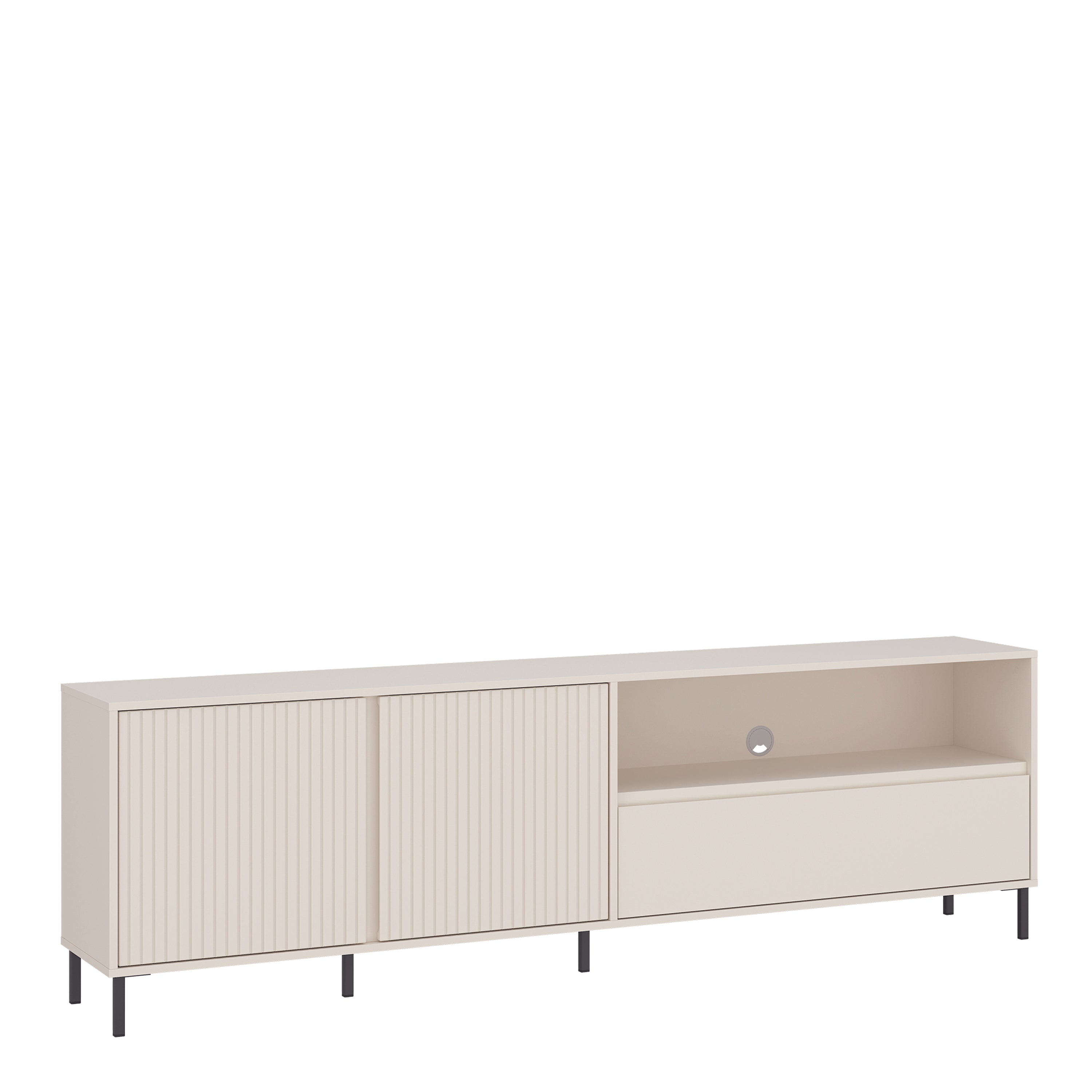 Avenale TV Cabinet 2 Door 1 Drawer in Cashmere – FTG