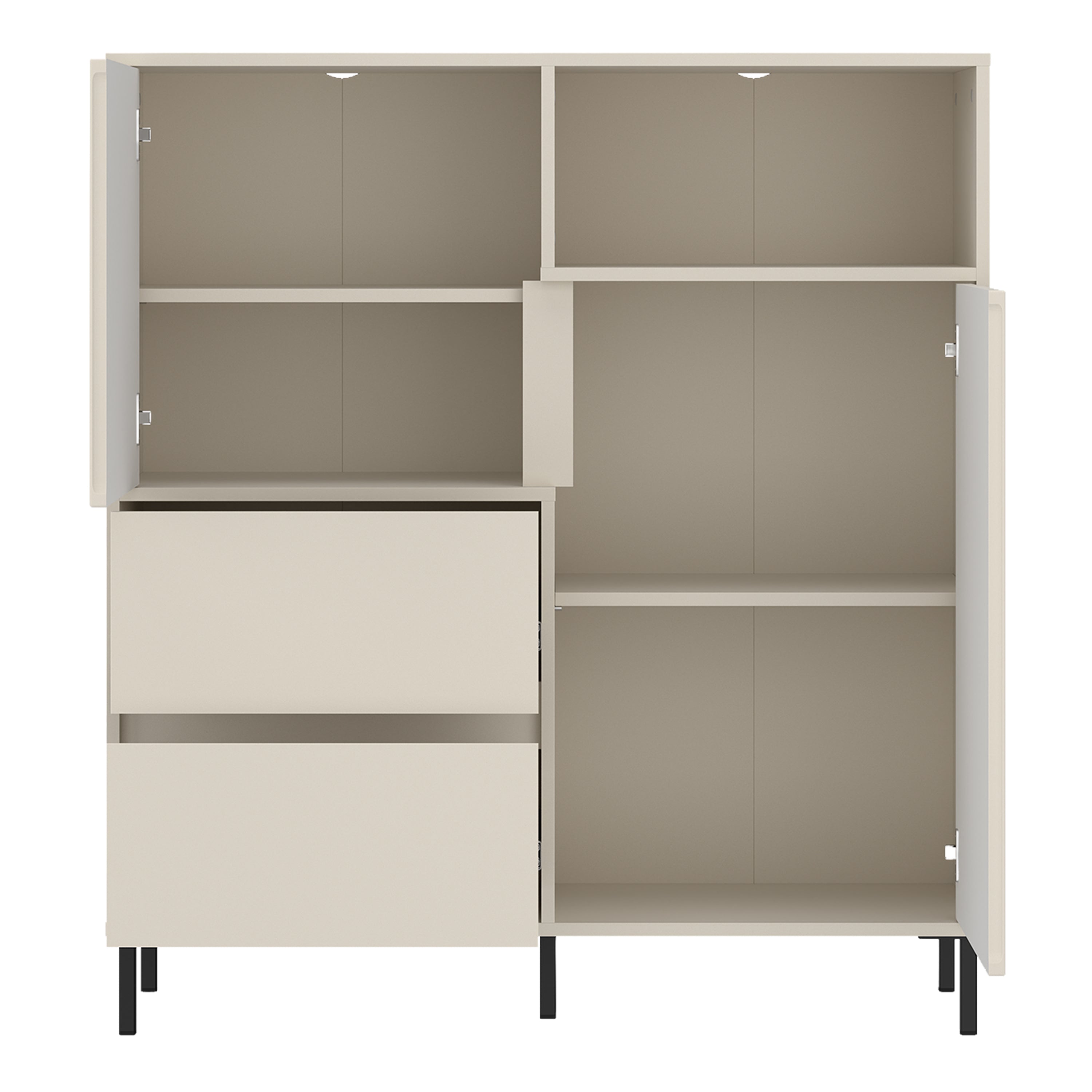 Avenale Sideboard 2 Door 2 Drawer in Cashmere – FTG, view 3
