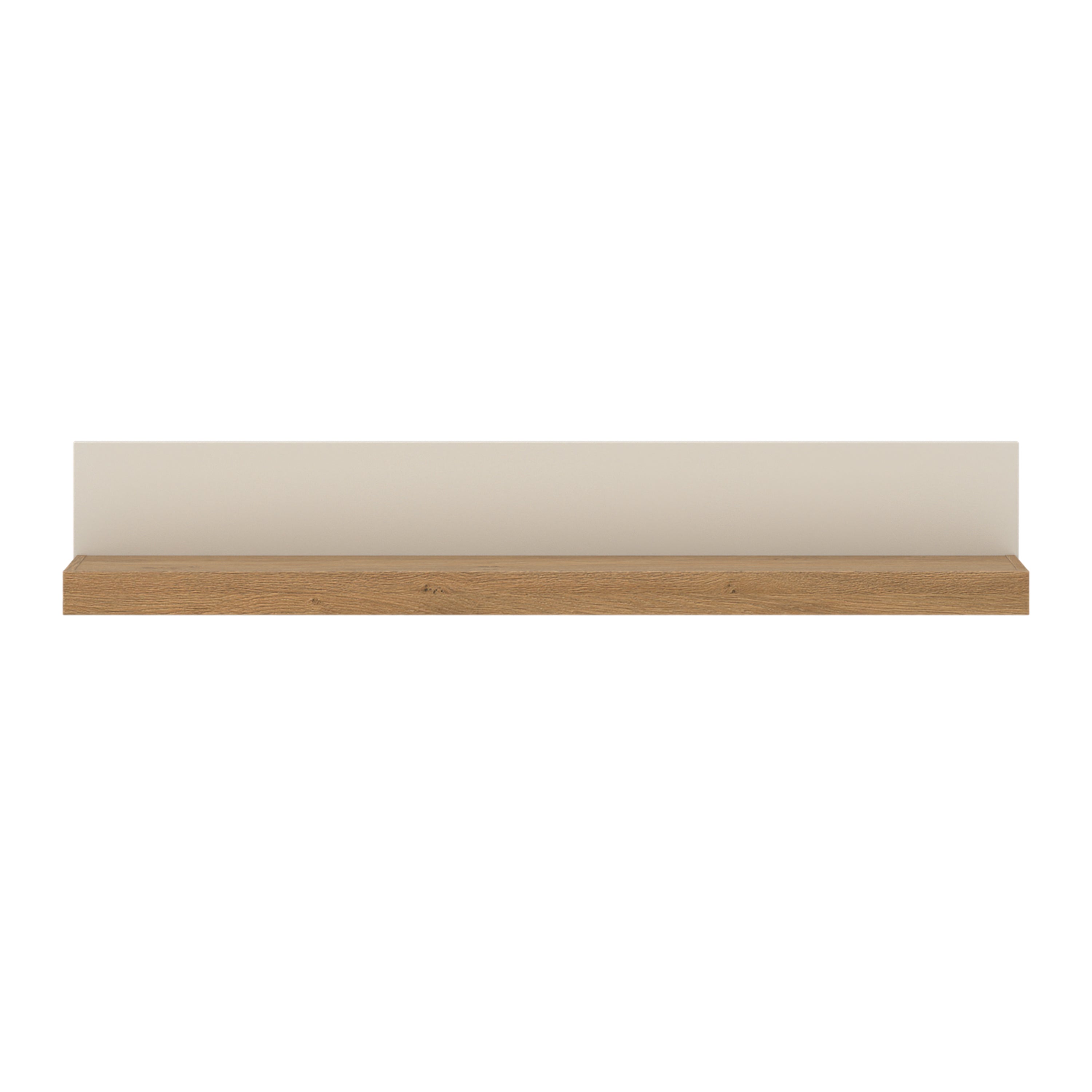 Naxxar Wall Shelf 154 cm in Cashmere and Stone Oak