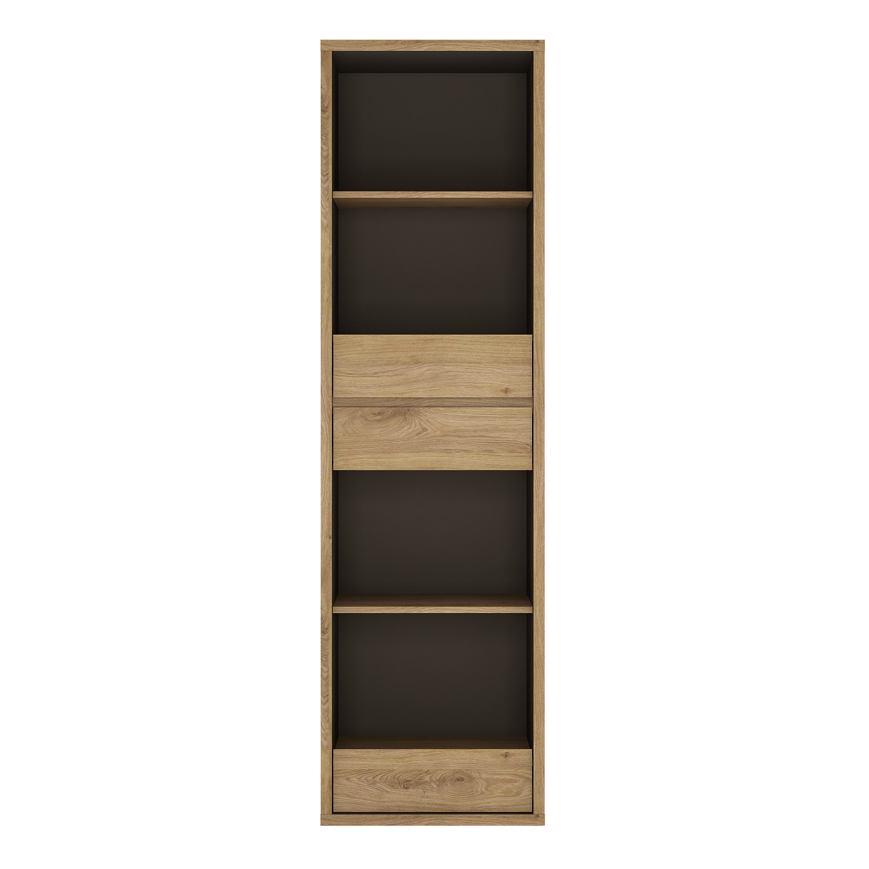 Shetland Tall Narrow 3 Drawer Bookcase – FTG, view 2