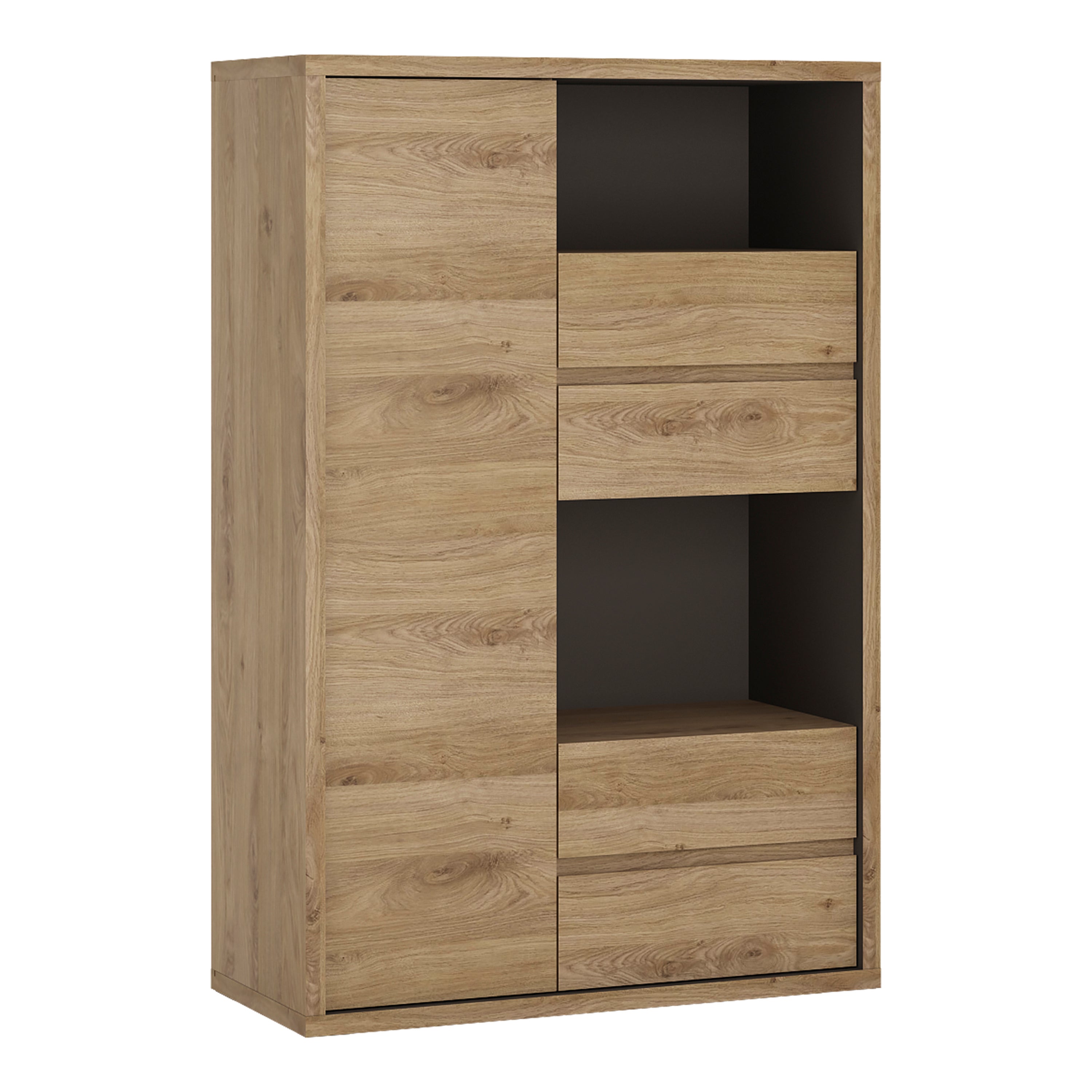 Shetland 1 Door 4 Drawer Display Cabinet – FTG