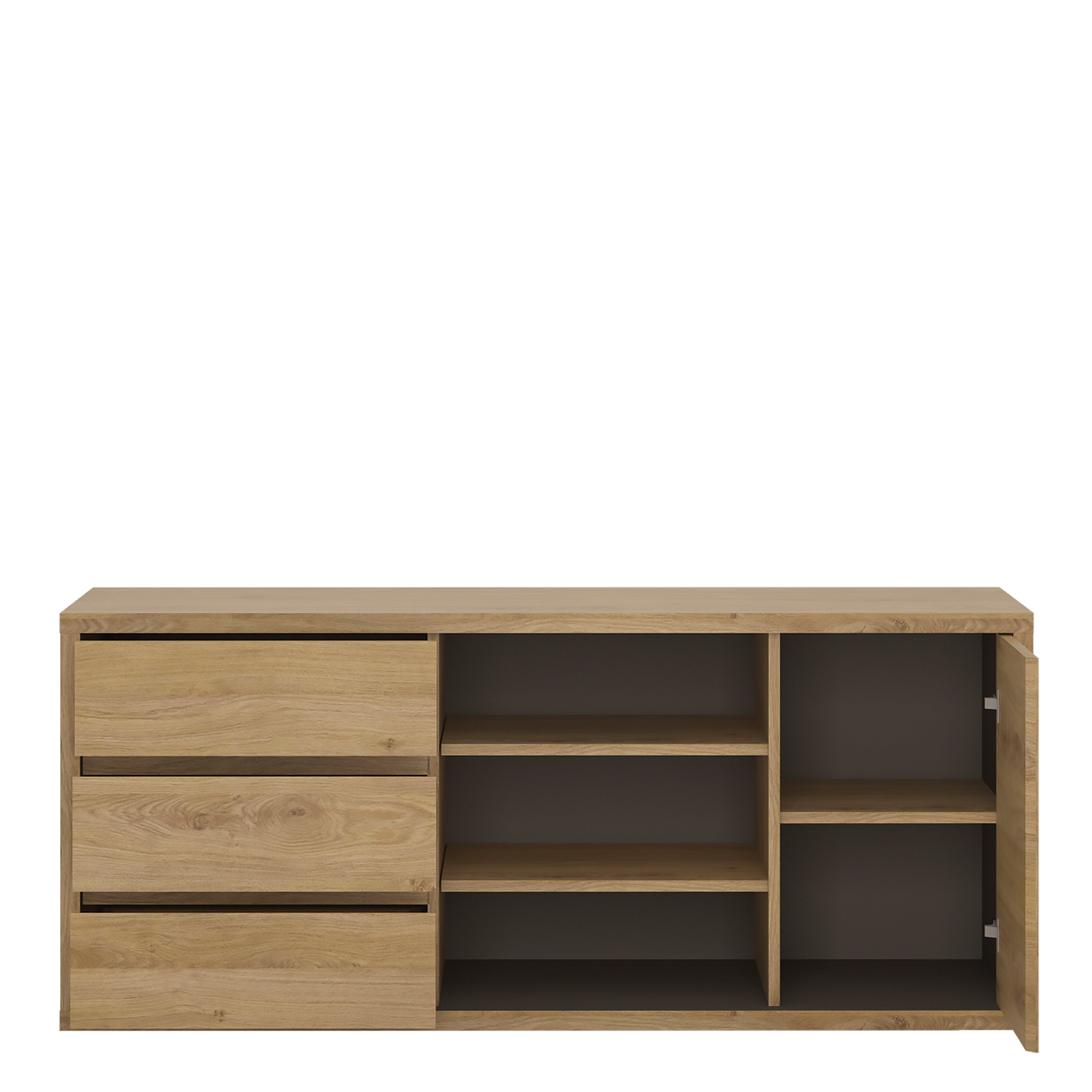Shetland 1 Door 3 Drawer TV Cabinet – FTG, view 3