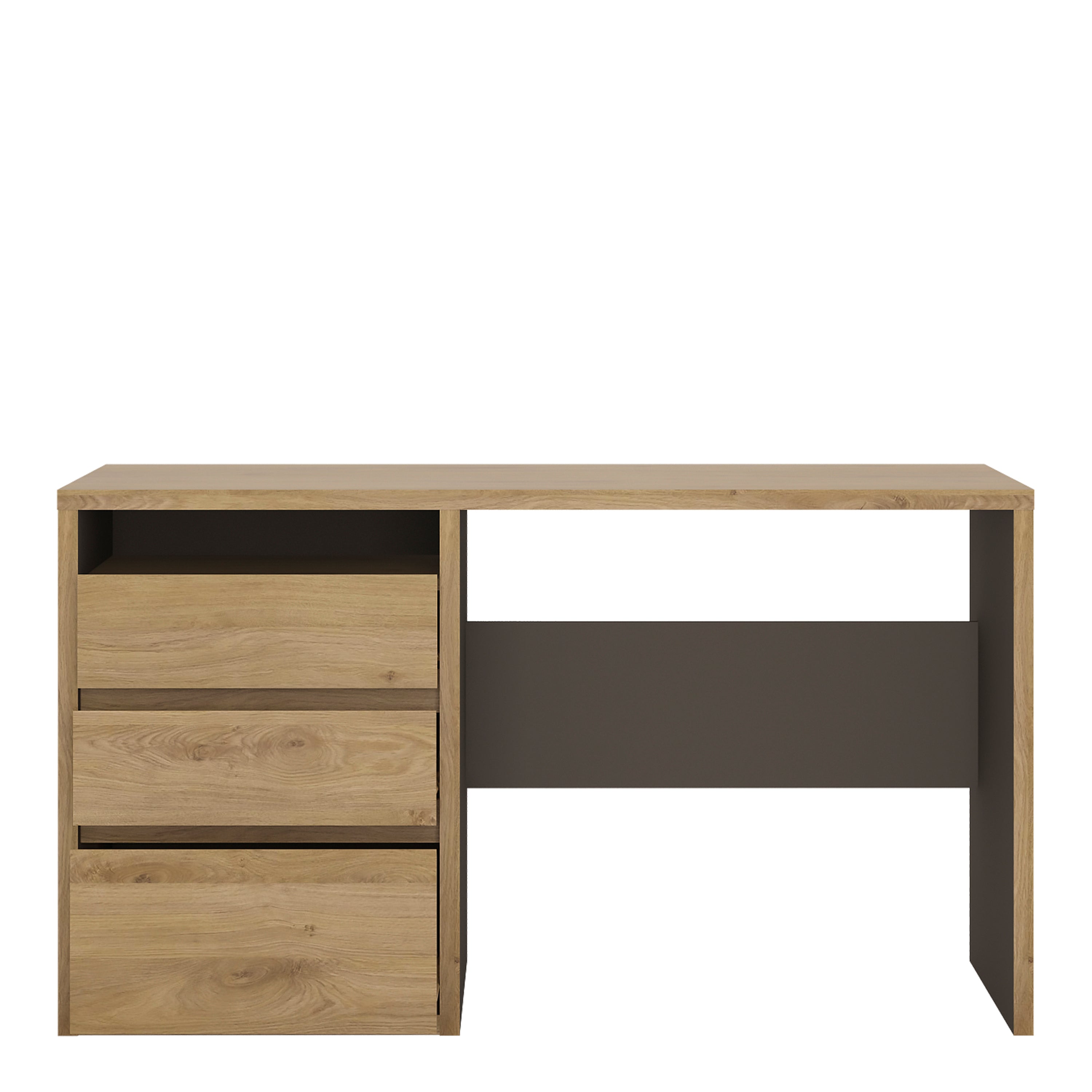 Shetland 3 Drawer Desk – FTG, view 3