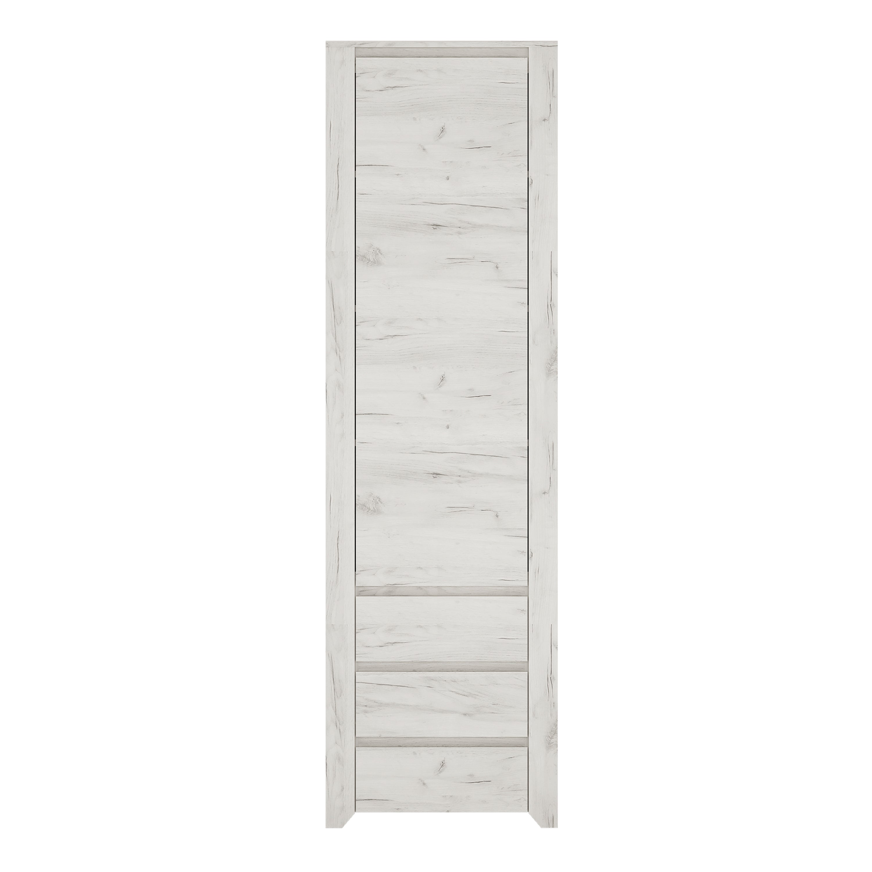 Angel Tall Narrow One Door 3 Drawer Narrow Cupboard – FTG, view 2