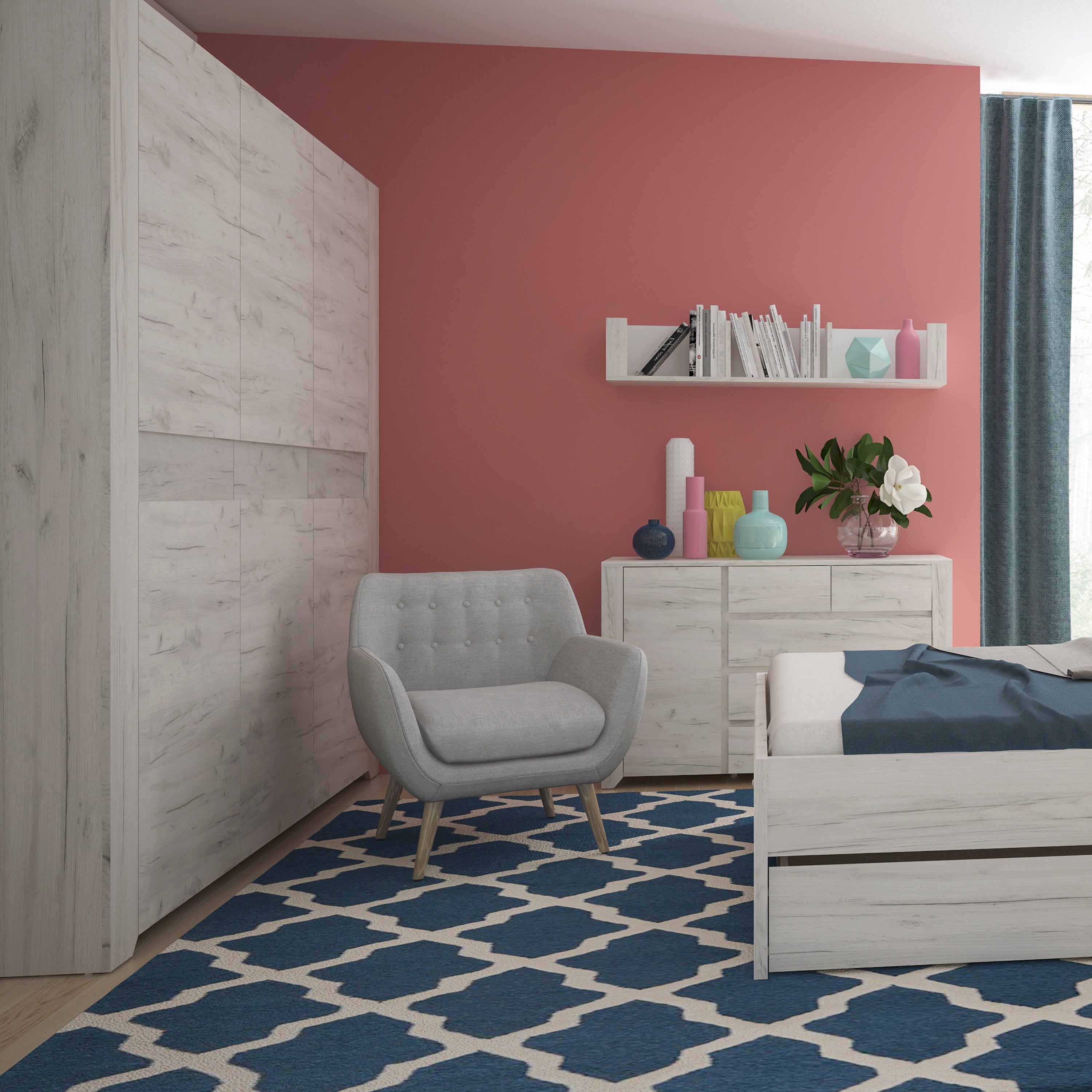 Angel 3 Door Wardrobe – FTG, view 3