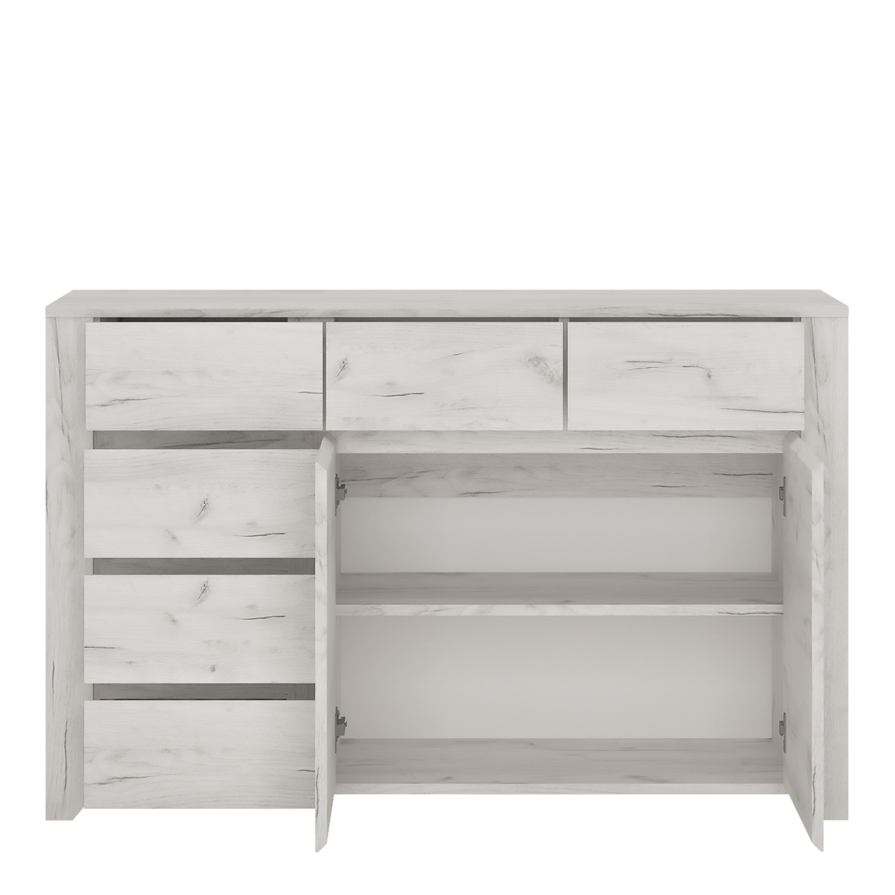 Angel 2 Door 3+3 Drawer Wide Chest – FTG, view 3