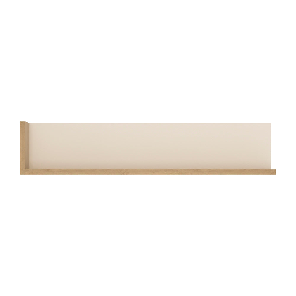 Lyon 120cm Wall Shelf in Riviera Oak/White – FTG, view 2
