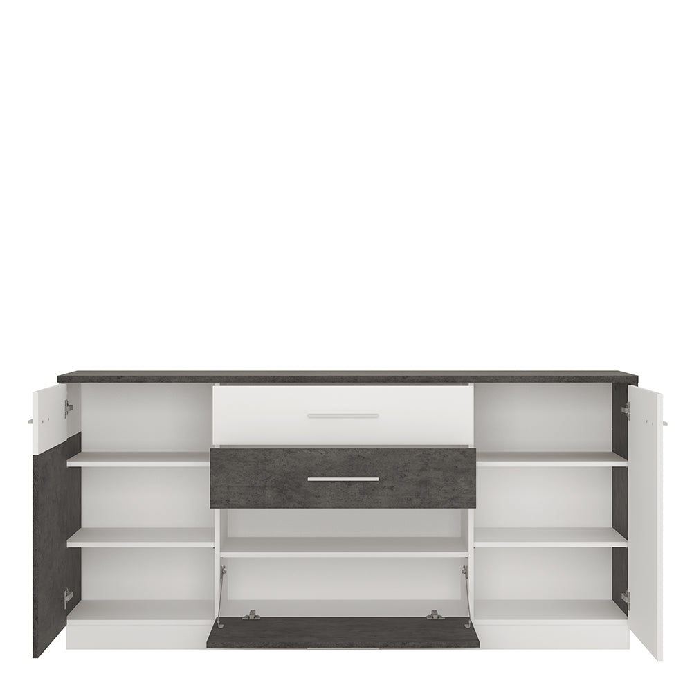 Zingaro 2 Door 2 Drawer 1 Compartment Sideboard – FTG, view 2