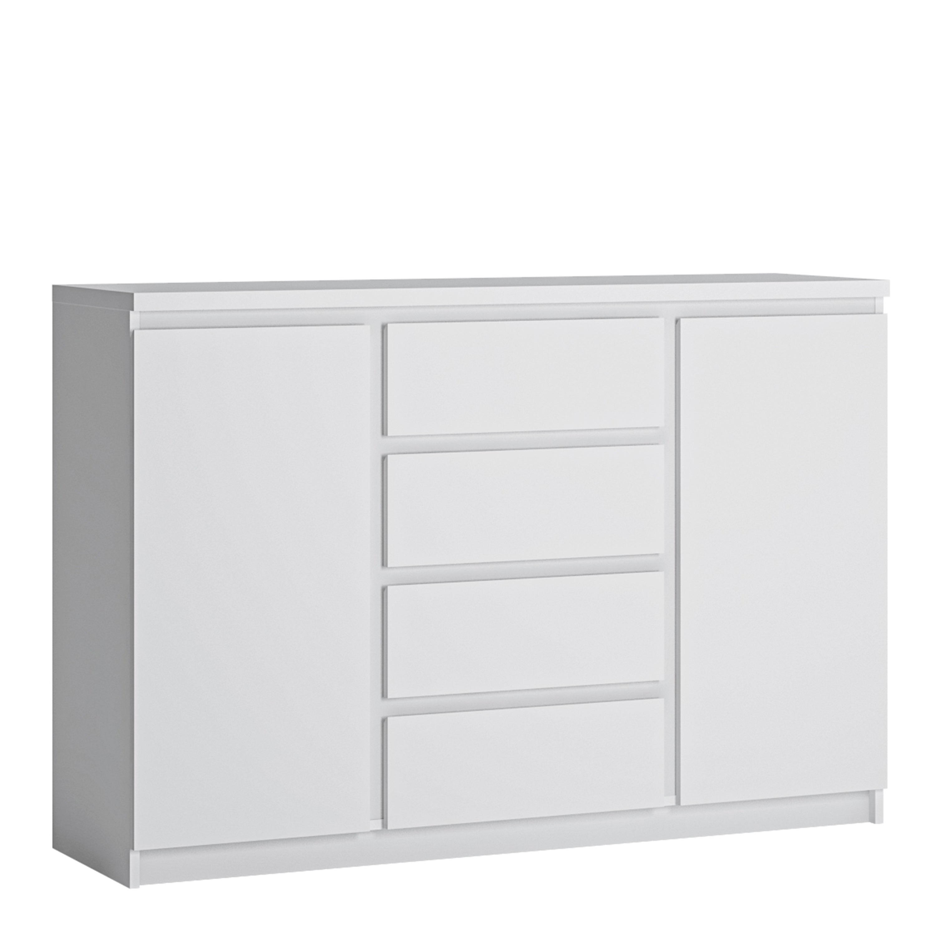 Fribo 2 Door 4 Drawer Sideboard in White – FTG