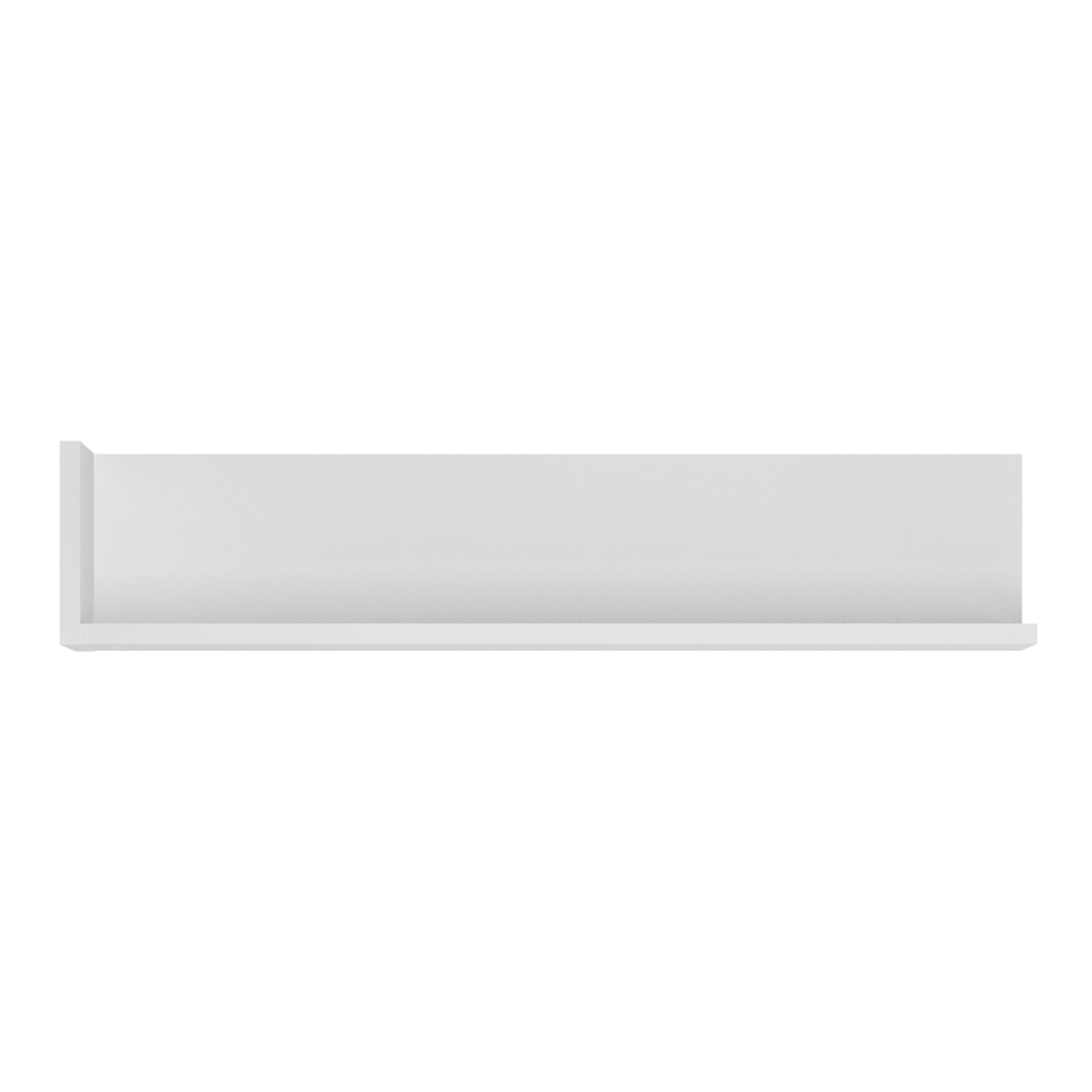Lyon 120cm Wall Shelf in White and High Gloss – FTG, view 2
