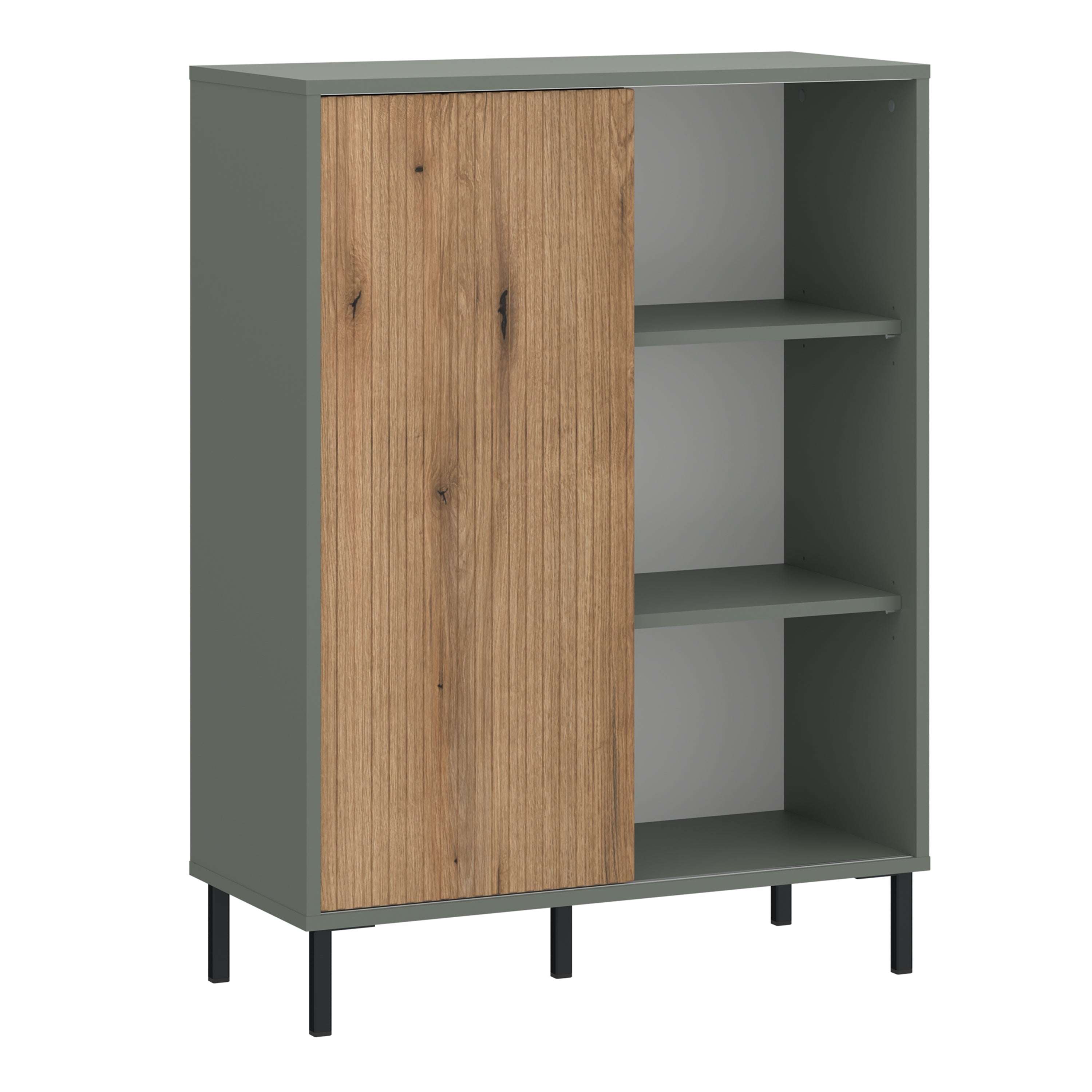 Darwin Sideboard 1 Door in Green/Oak – FTG