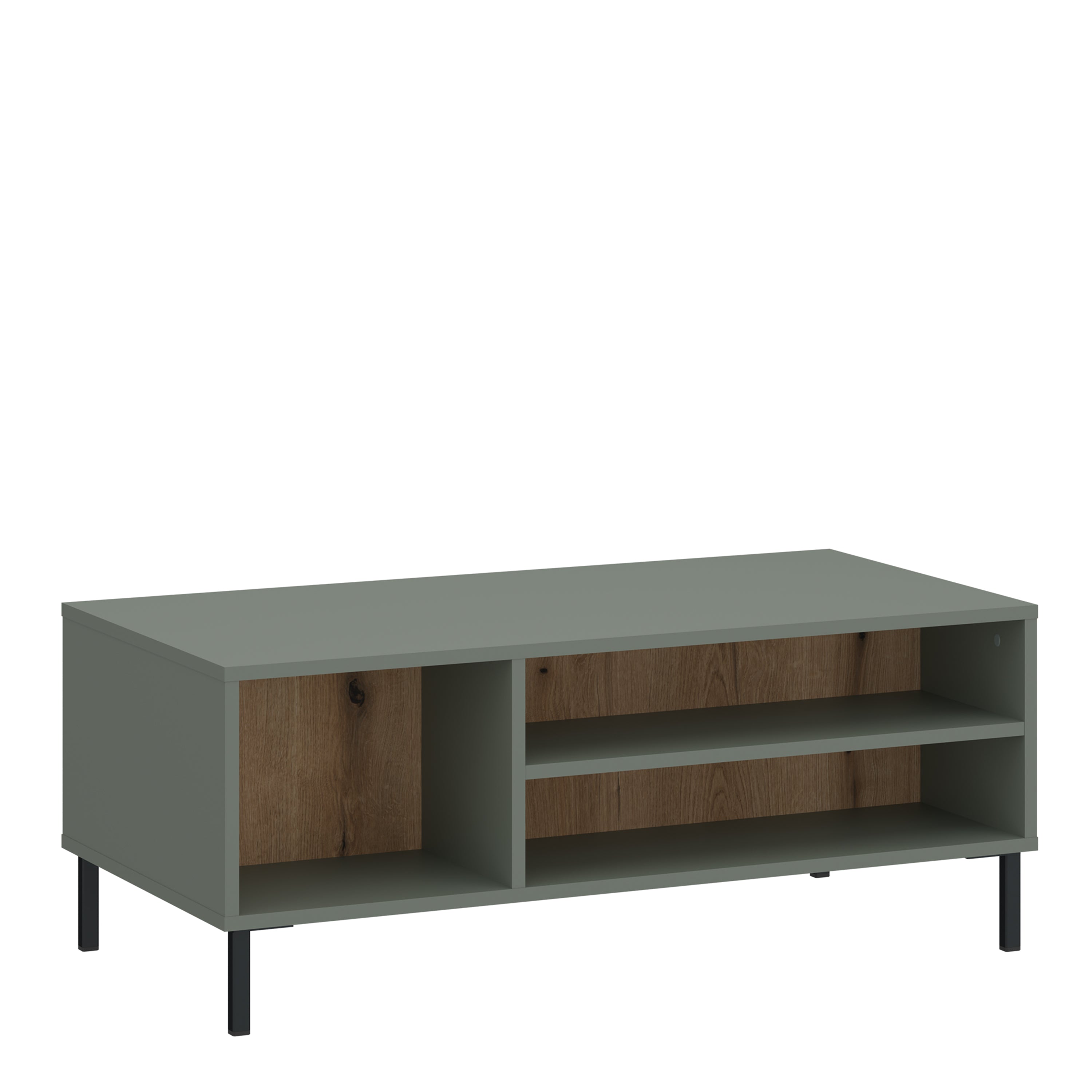 Darwin Coffee Table in Green/Oak – FTG