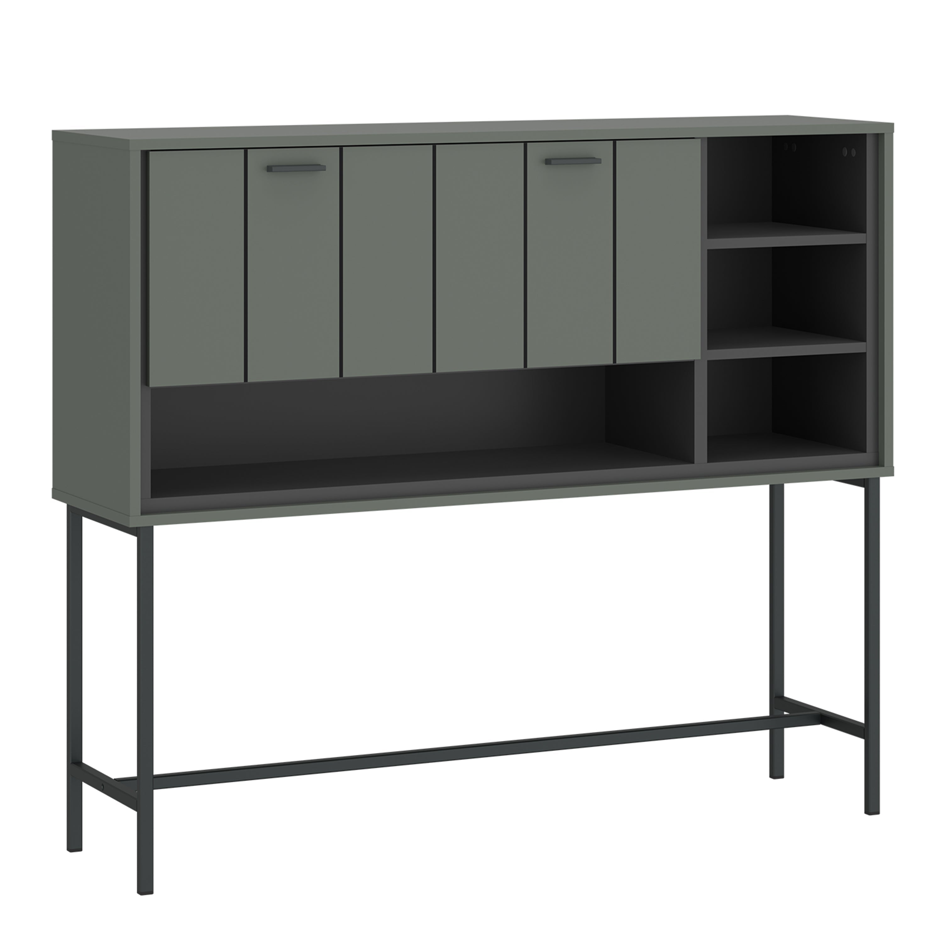Arundel Bar Table 1 Flap in Green/Grey – FTG