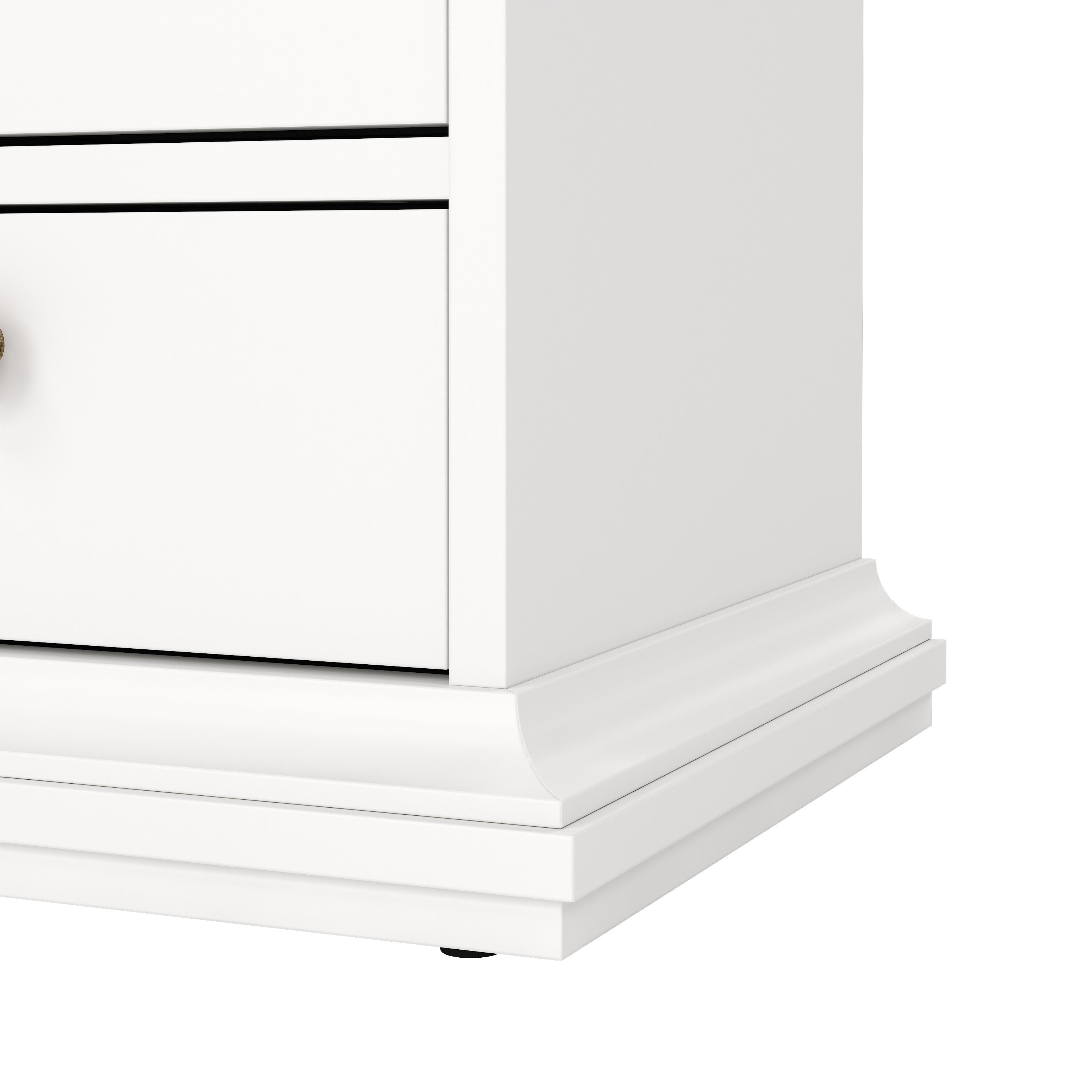 Paris Chest of 6 Drawers in White – FTG, view 10