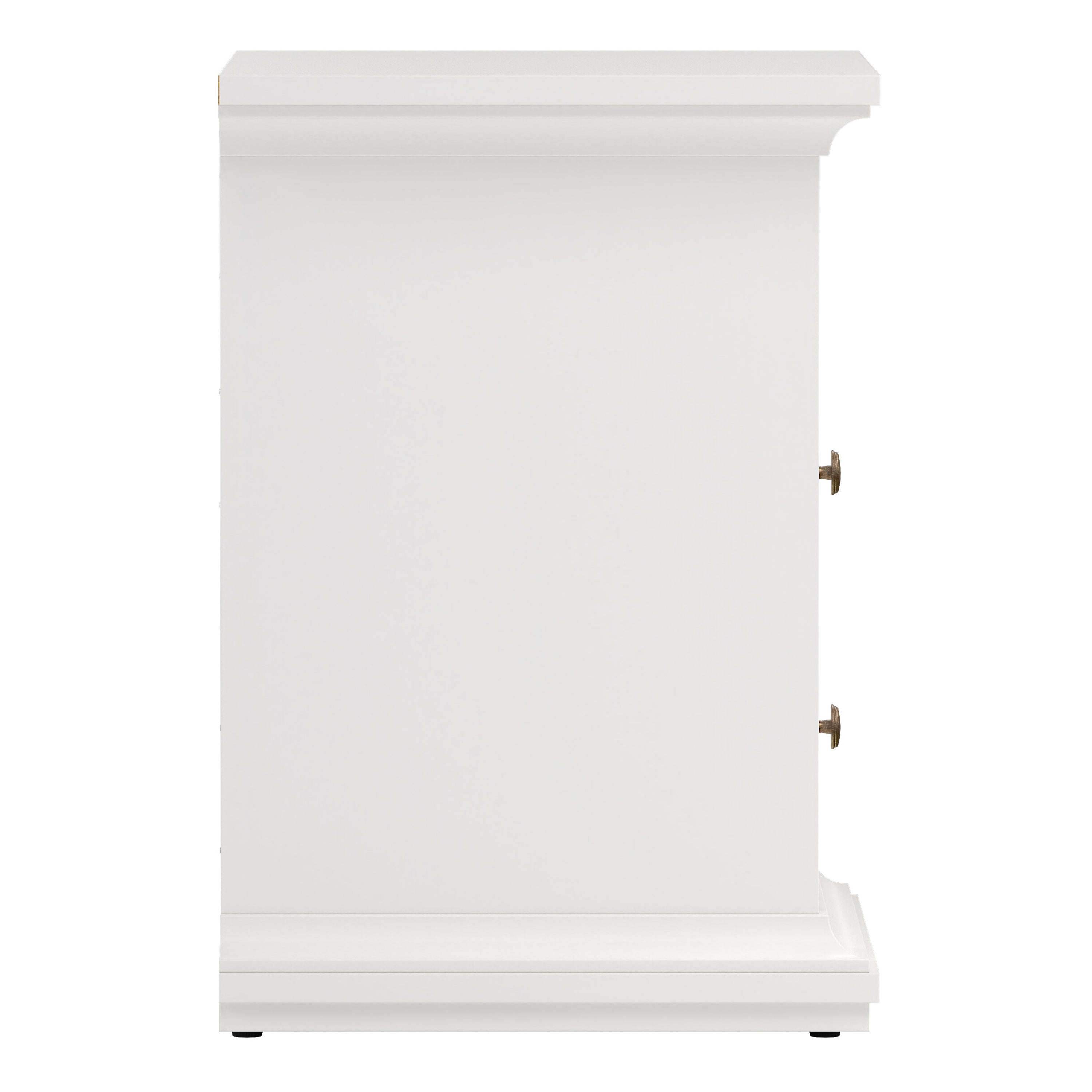 Paris Bedside 2 Drawers in White – FTG, view 4