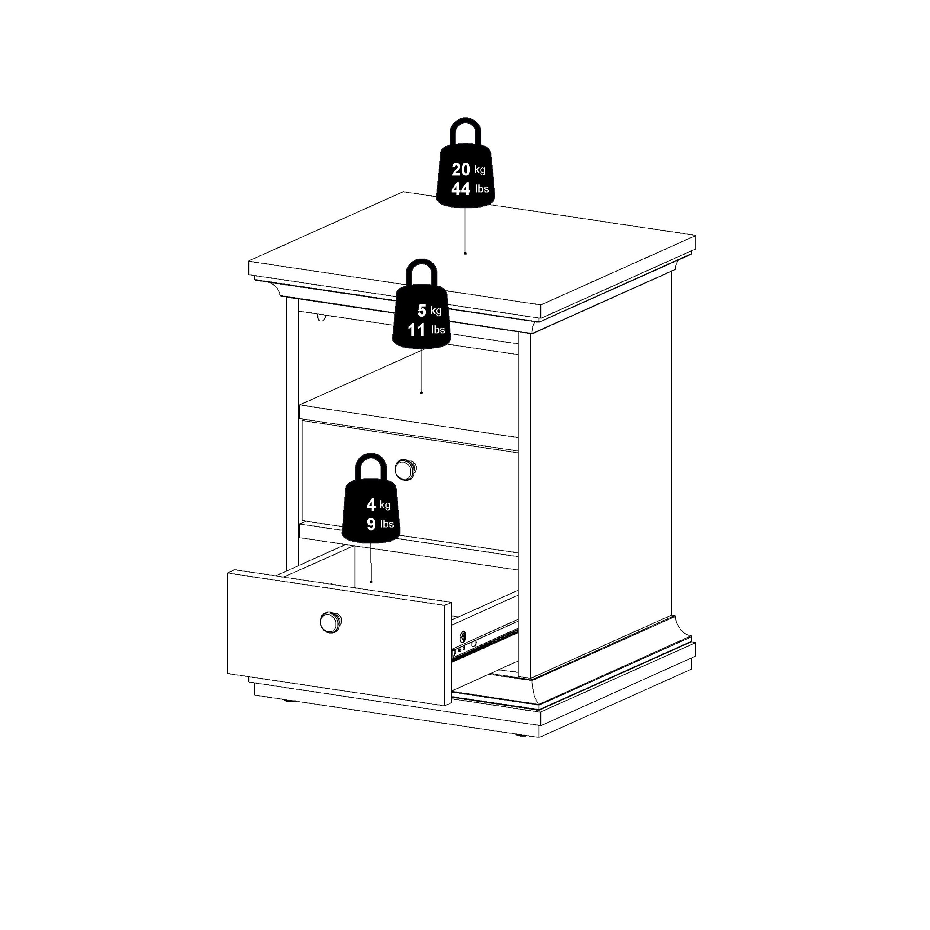 Paris Wardrobe with 4 Doors and 2 Drawers in Matt Grey – FTG, view 13