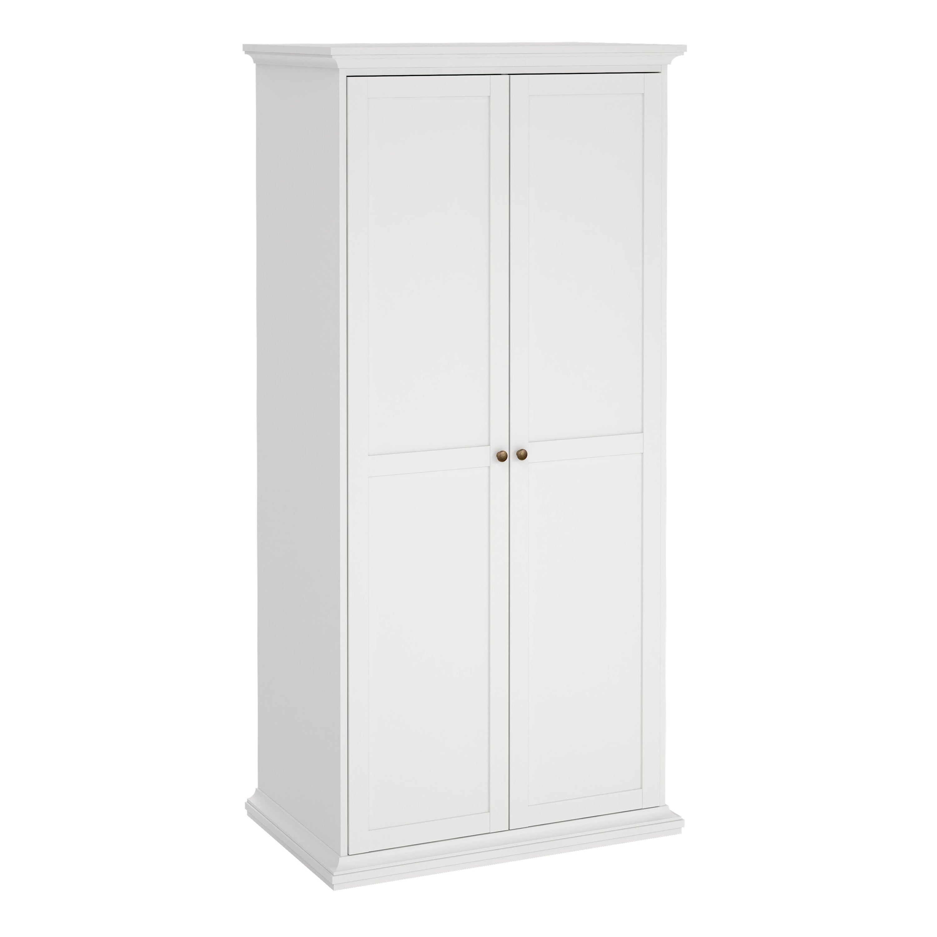 Paris Wardrobe with 2 Doors in White – FTG
