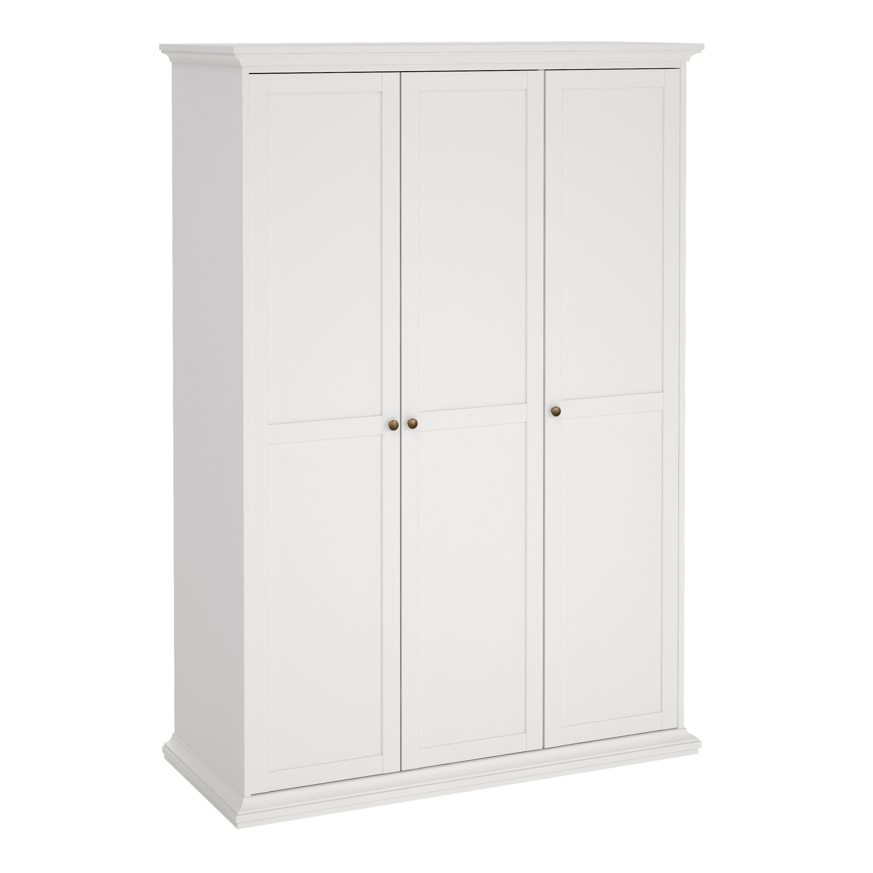 Paris Wardrobe with 3 Doors in White – FTG
