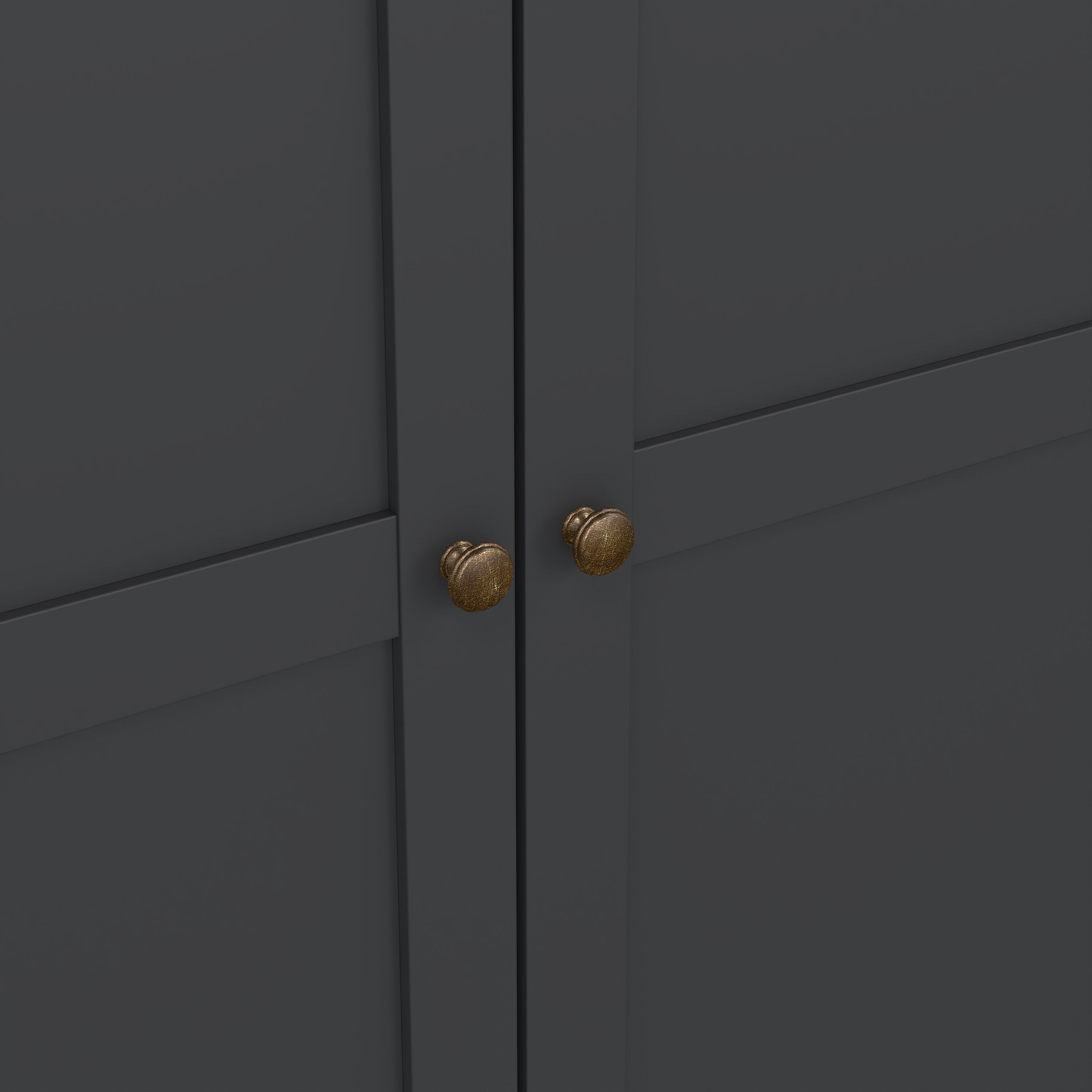 Paris Wardrobe with 3 Doors in Matt Grey – FTG, view 10