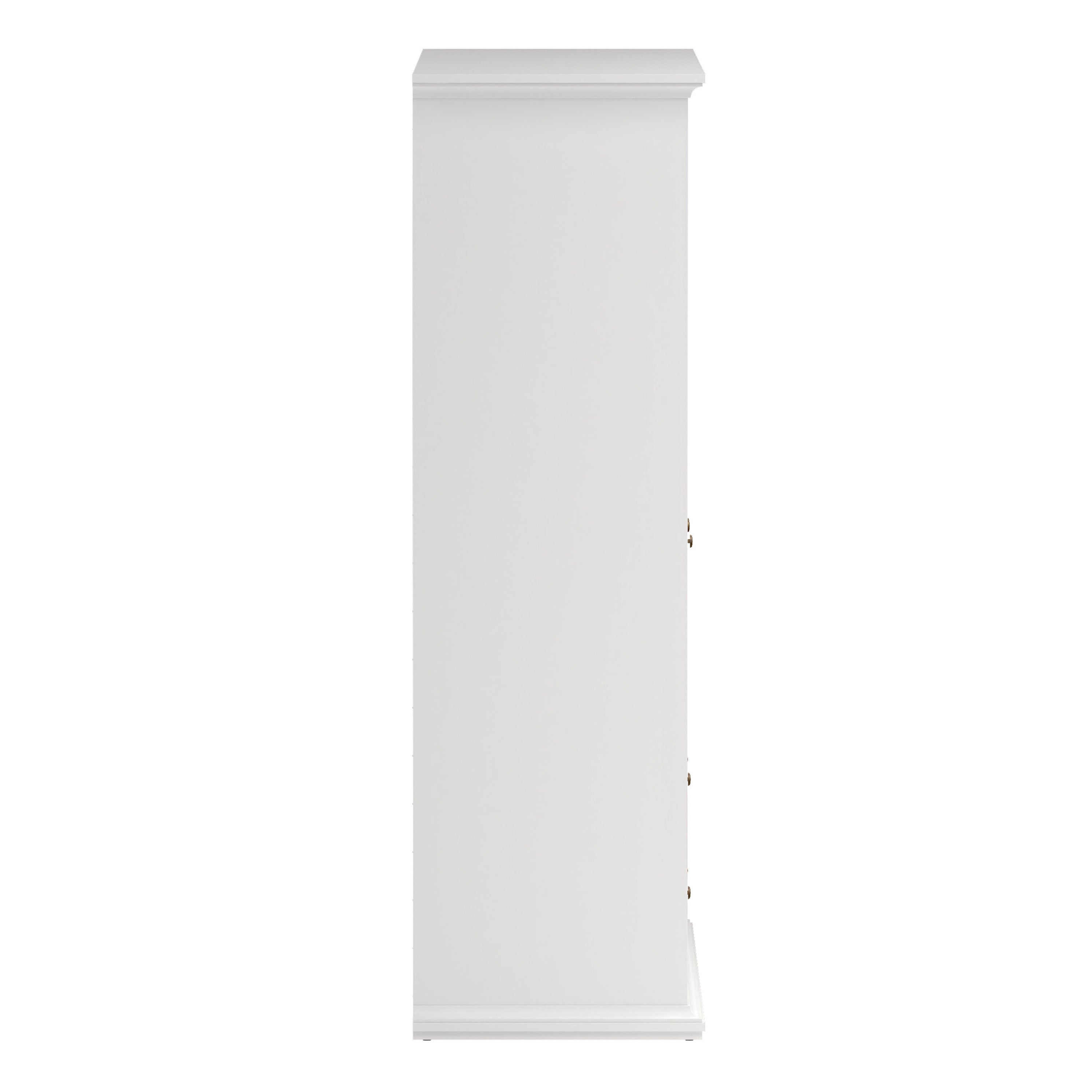 Paris Wardrobe with 4 Doors and 2 Drawers in White – FTG, view 4