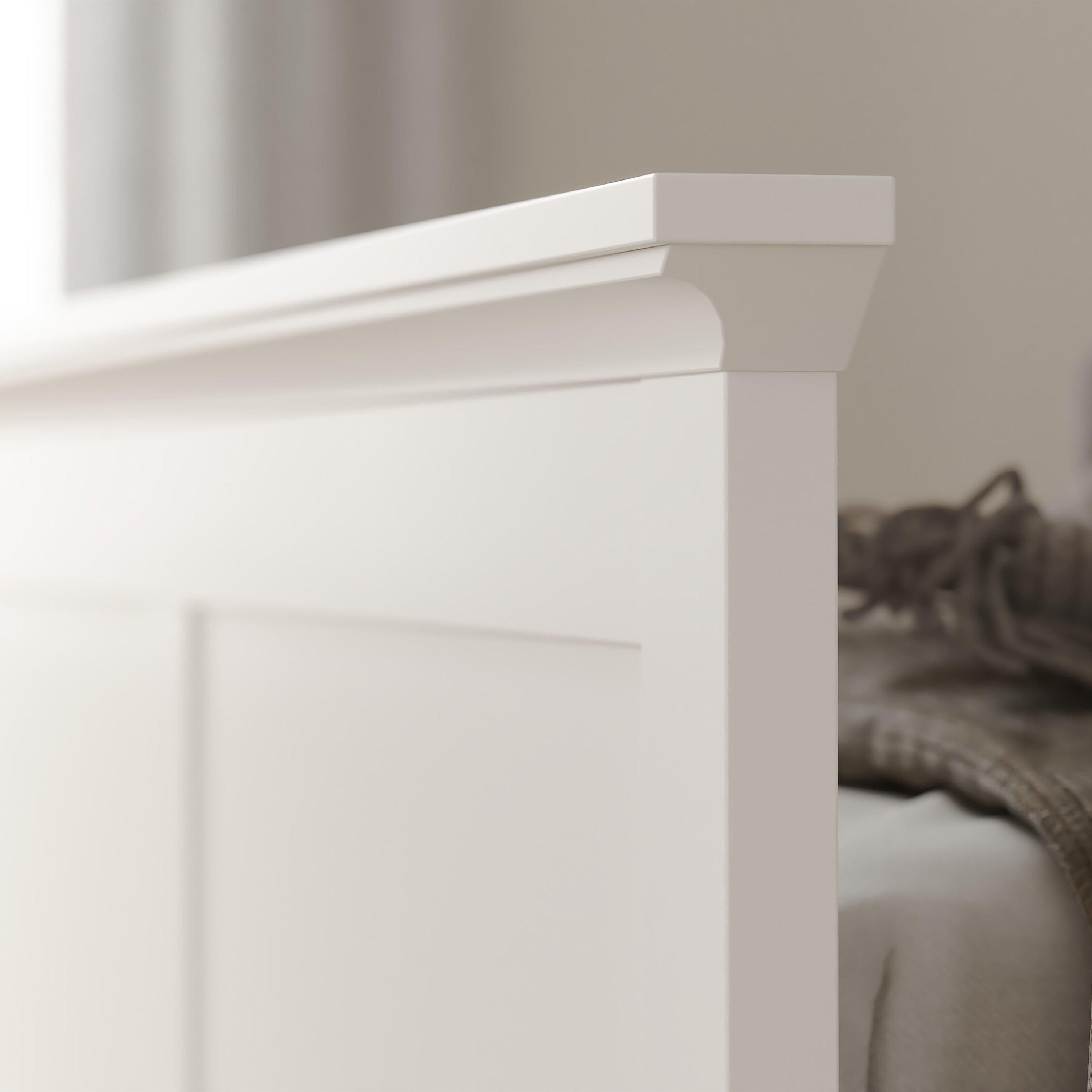 Paris Wardrobe with 2 Doors in White – FTG, view 12