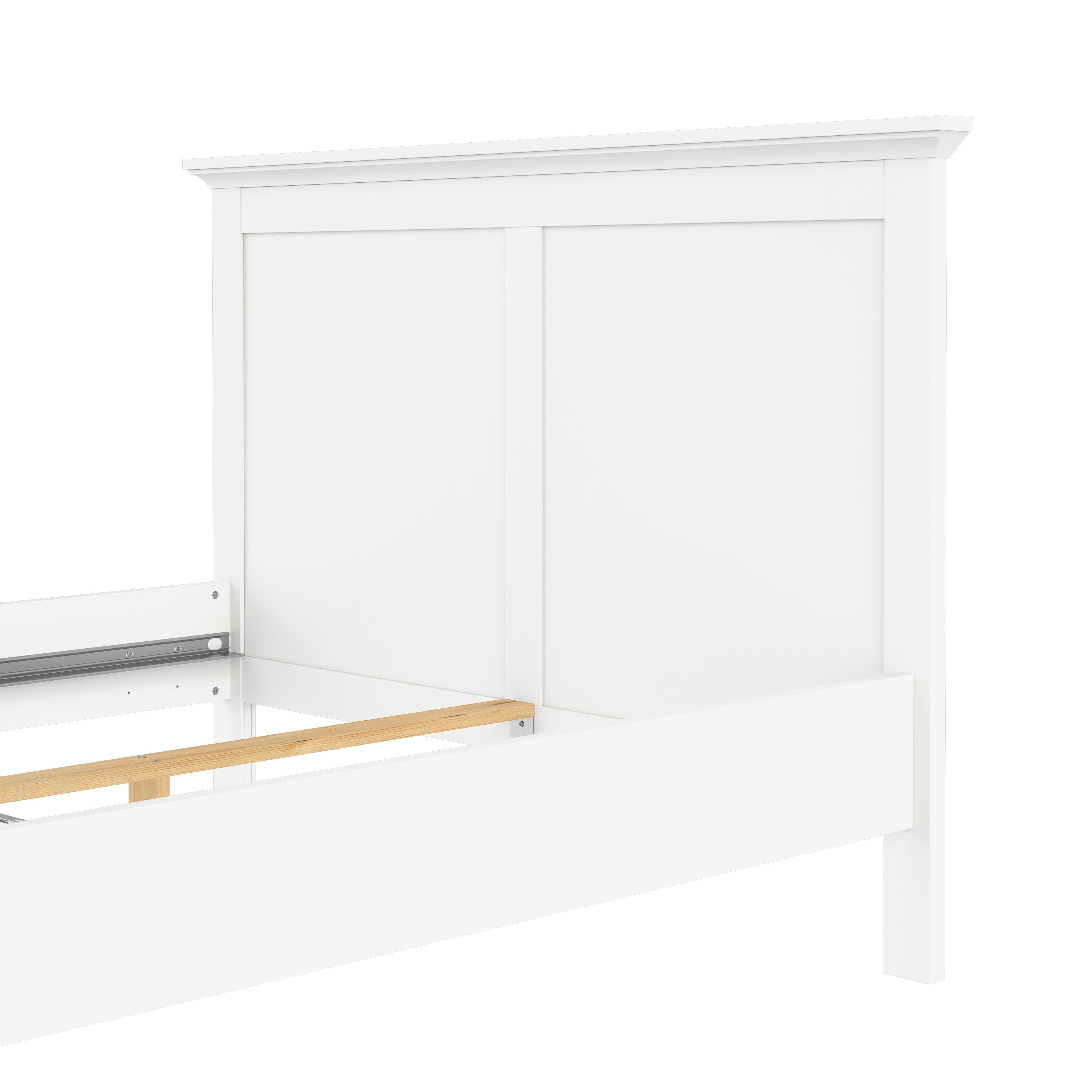 Paris Wardrobe with 2 Doors in White – FTG, view 13