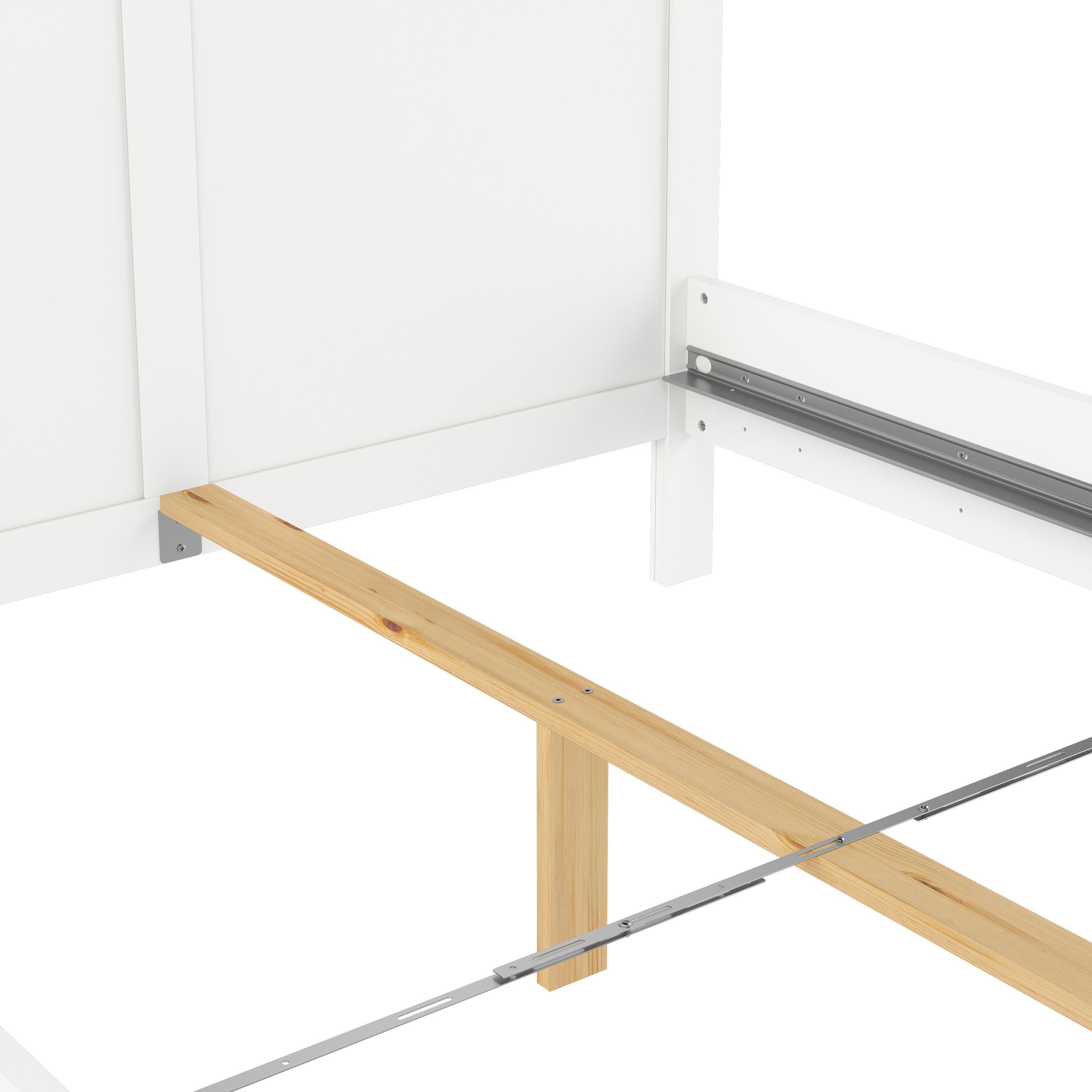 Paris Wardrobe with 2 Doors in White – FTG, view 14