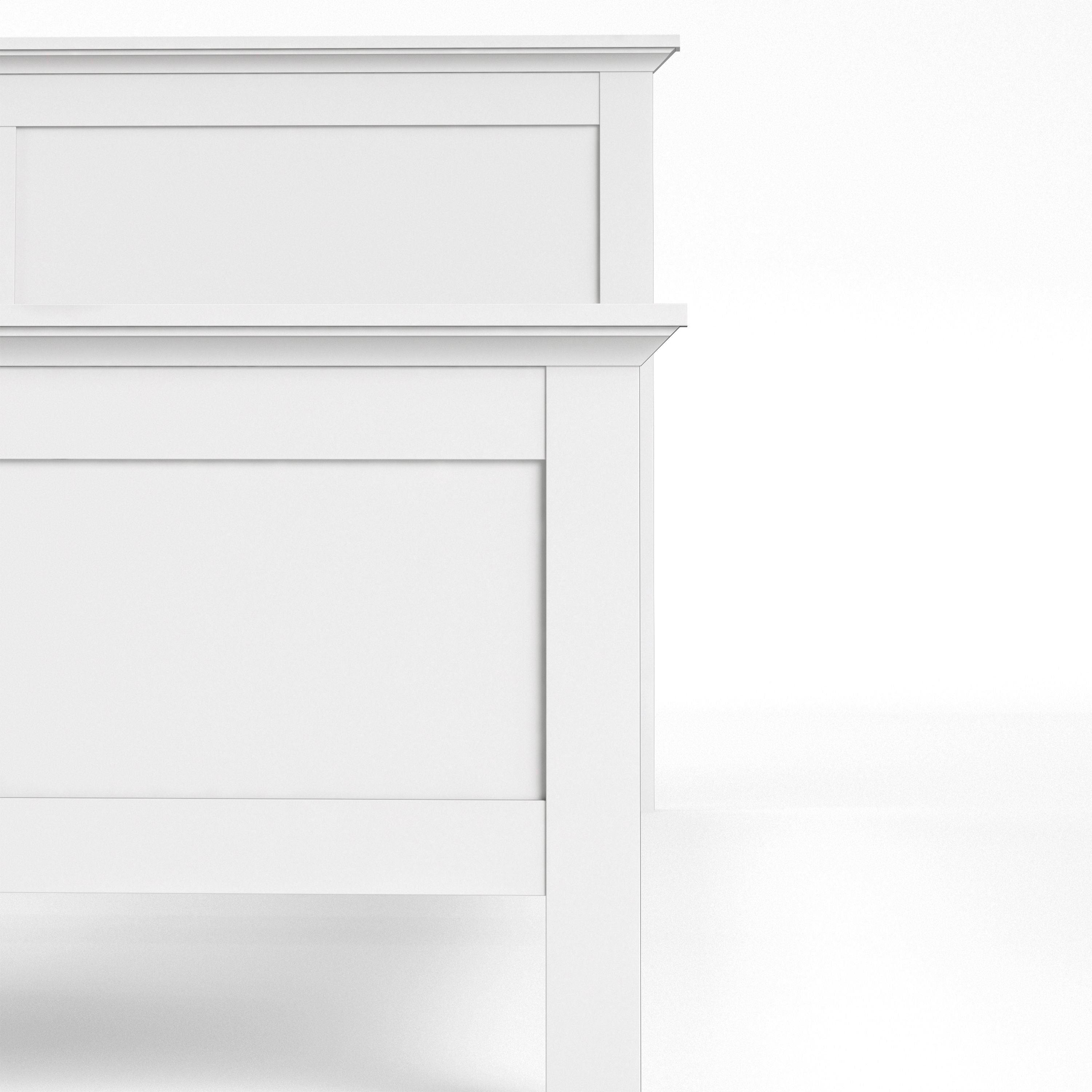 Paris Super King Bed (180 x 200) in White – FTG, view 9