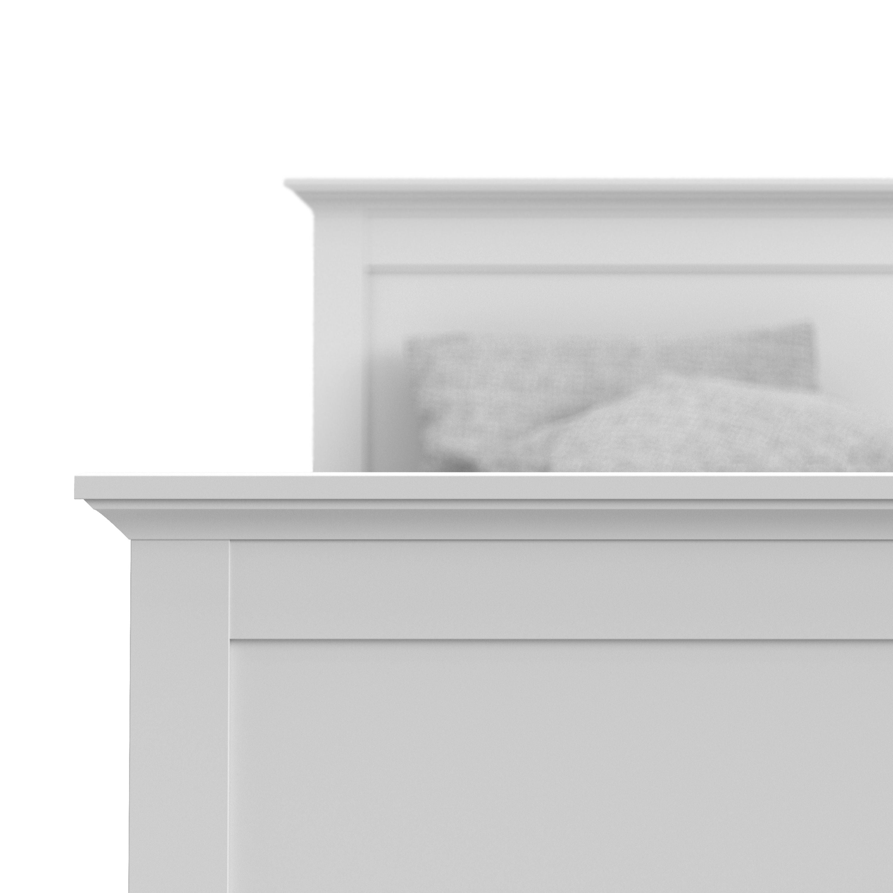 Paris Super King Bed (180 x 200) in White – FTG, view 8