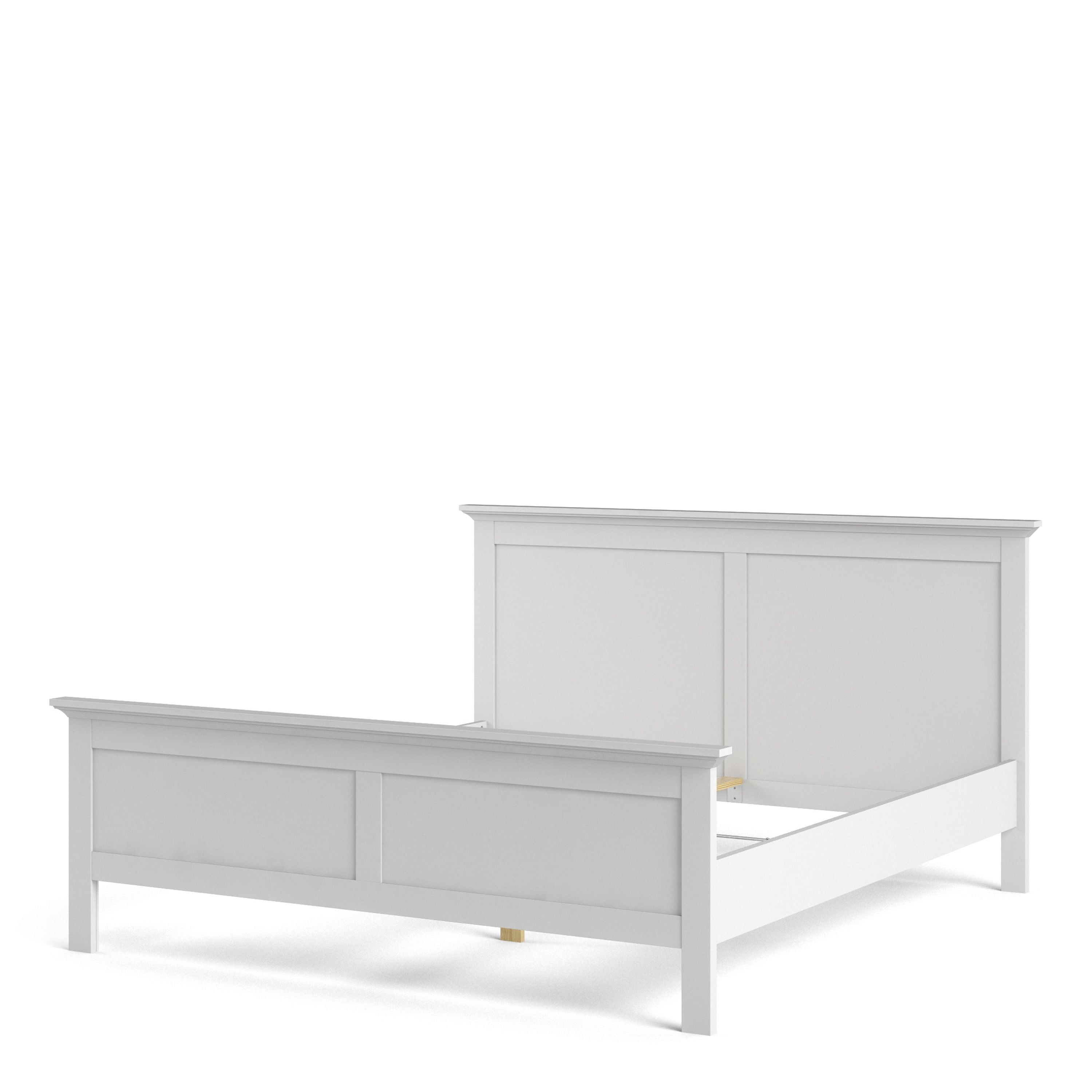 Paris Super King Bed (180 x 200) in White – FTG, view 3