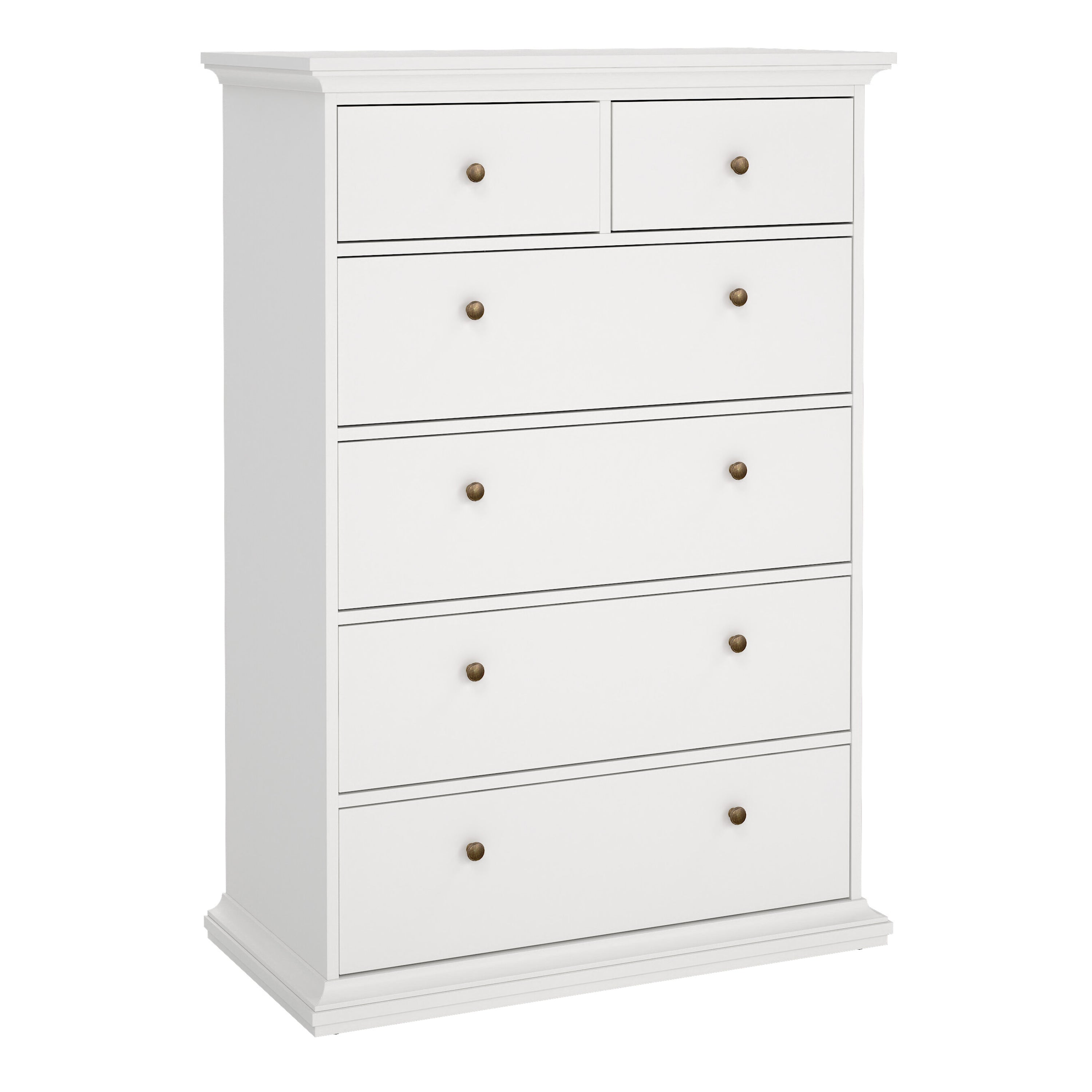 Paris Chest of 6 Drawers in White – FTG