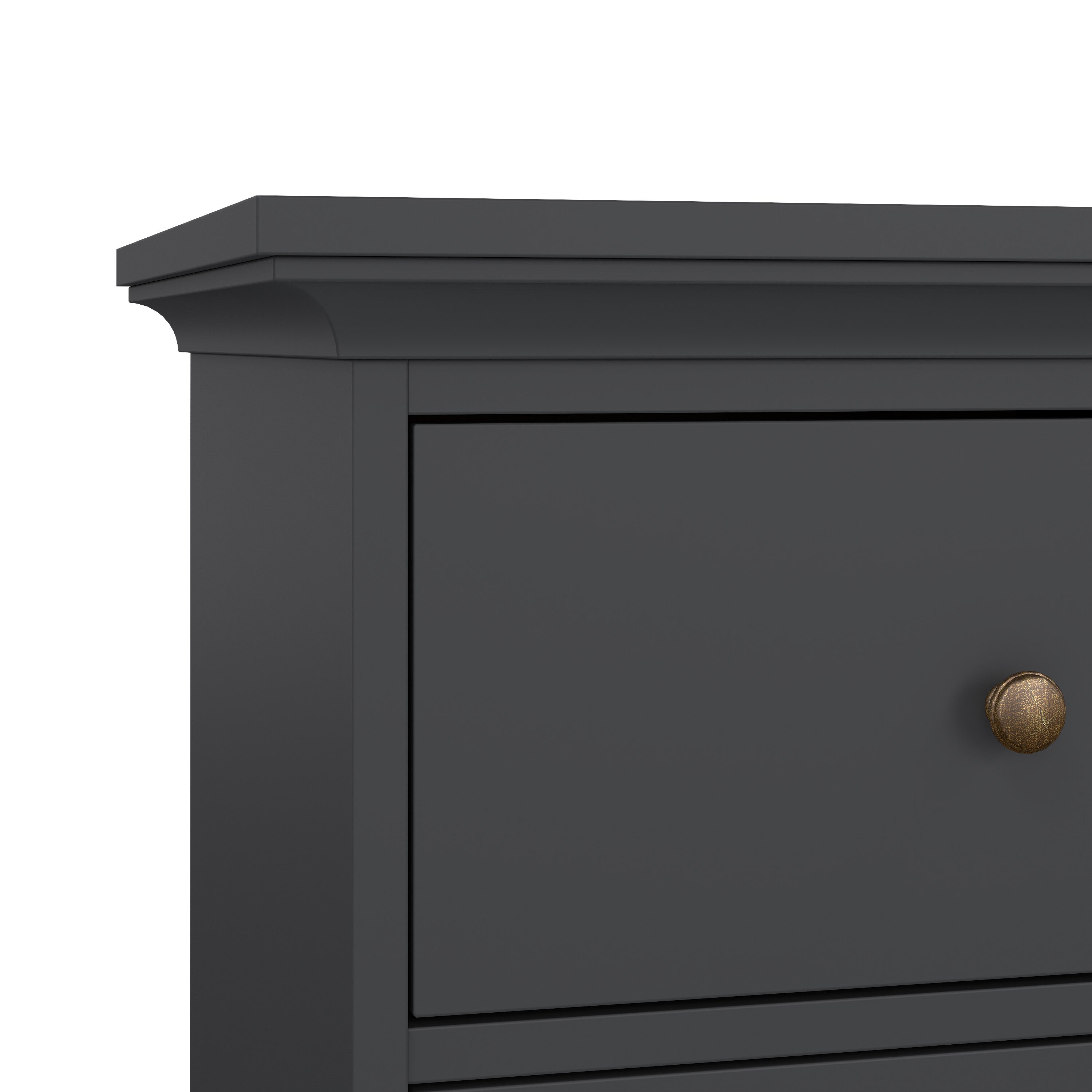 Paris Nightstand 1 Door + 1 Drawer in Matt Grey – FTG, view 10