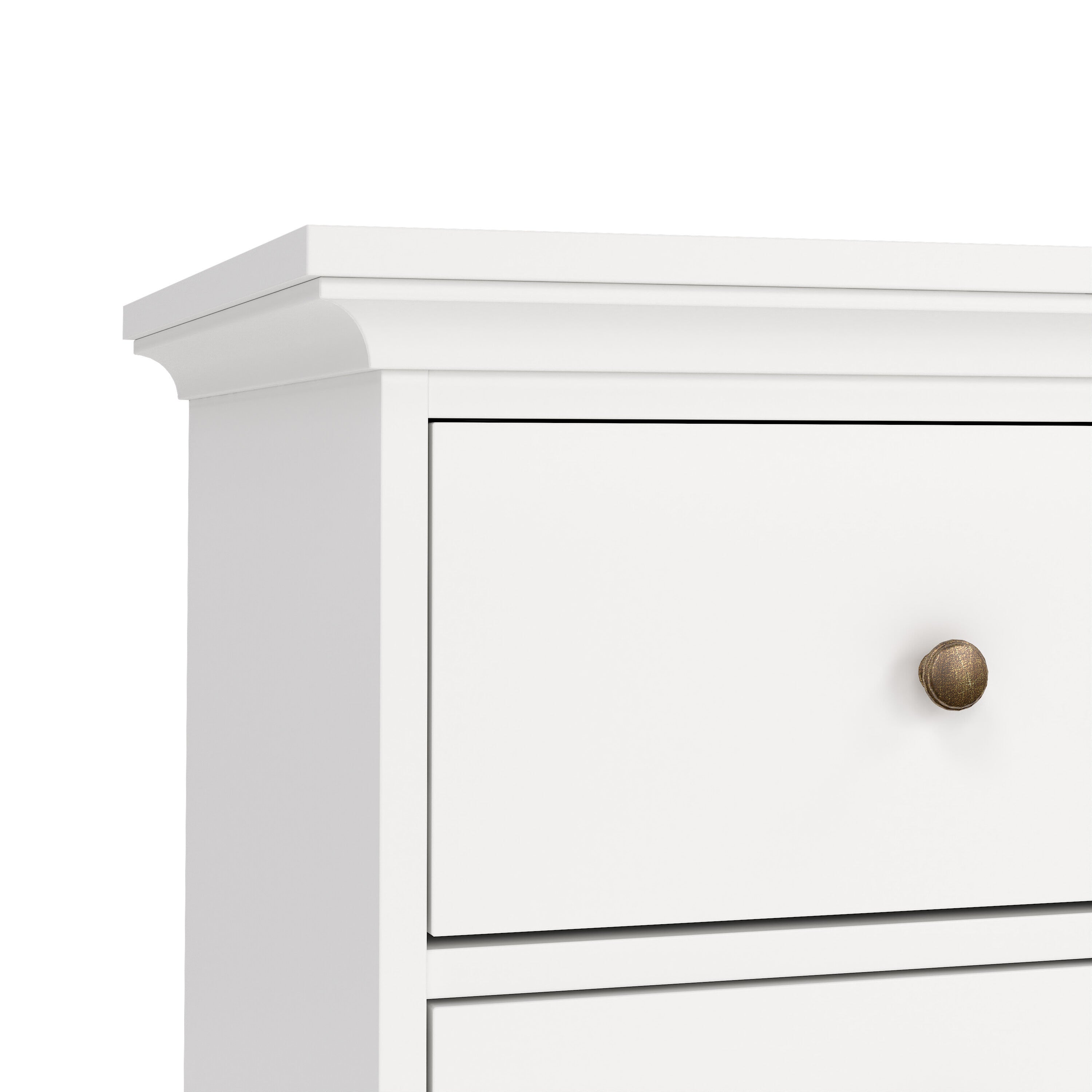 Paris Chest of 8 Drawers in White – FTG, view 9