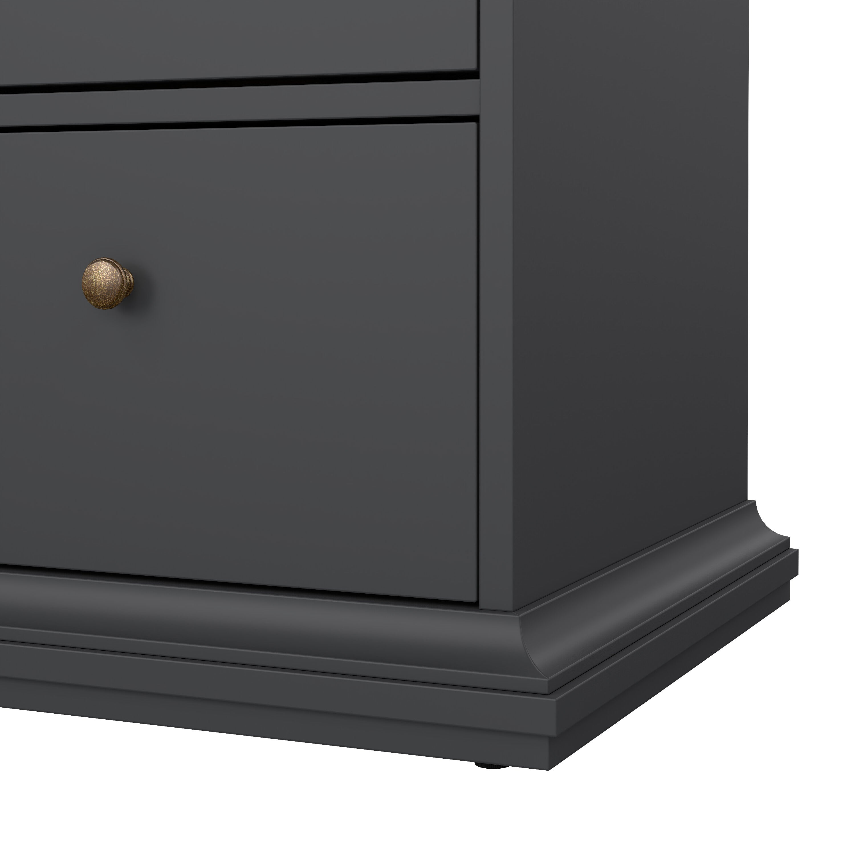 Paris Nightstand 1 Door + 1 Drawer in White – FTG, view 11