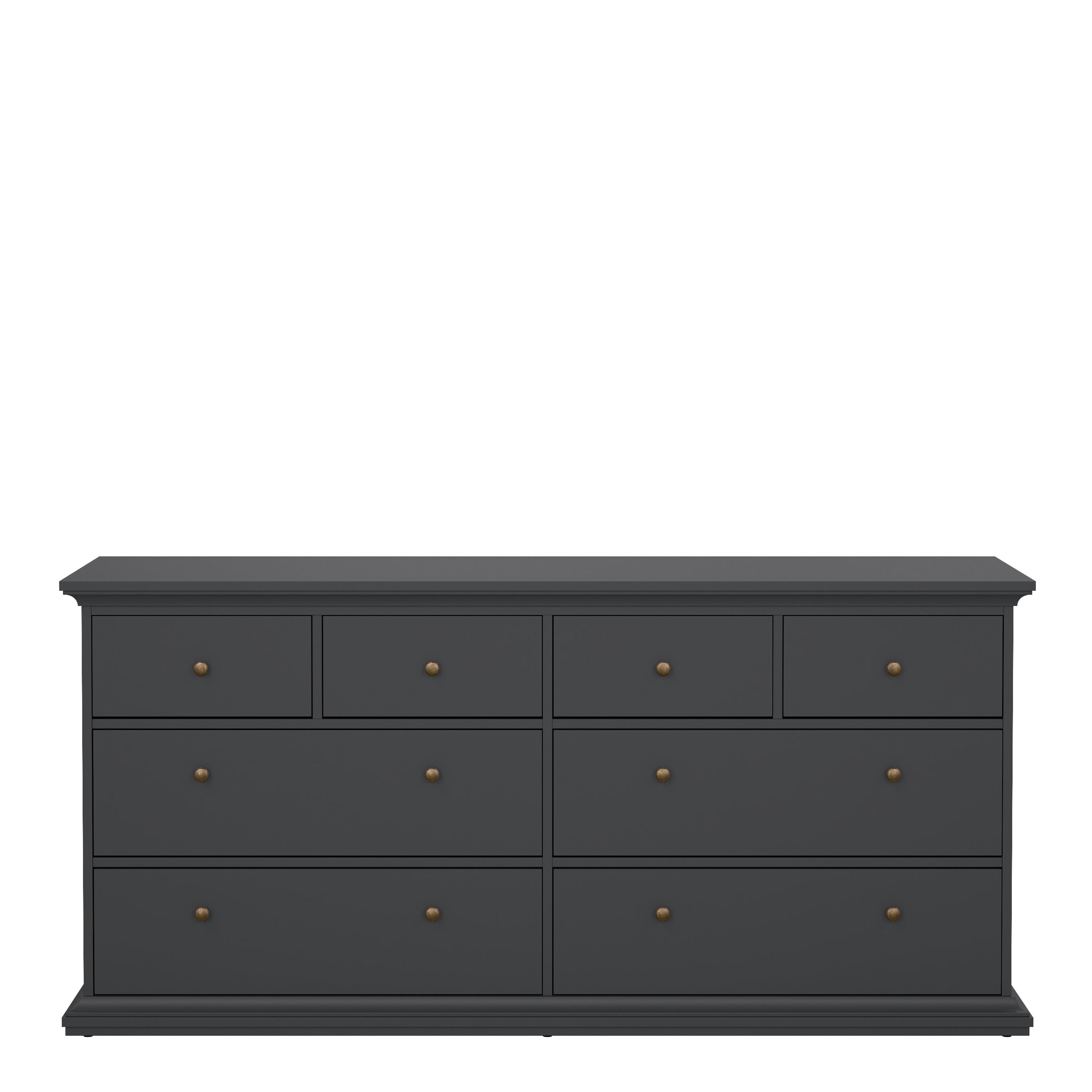 Paris Chest of 8 Drawers in Matt Grey – FTG, view 2