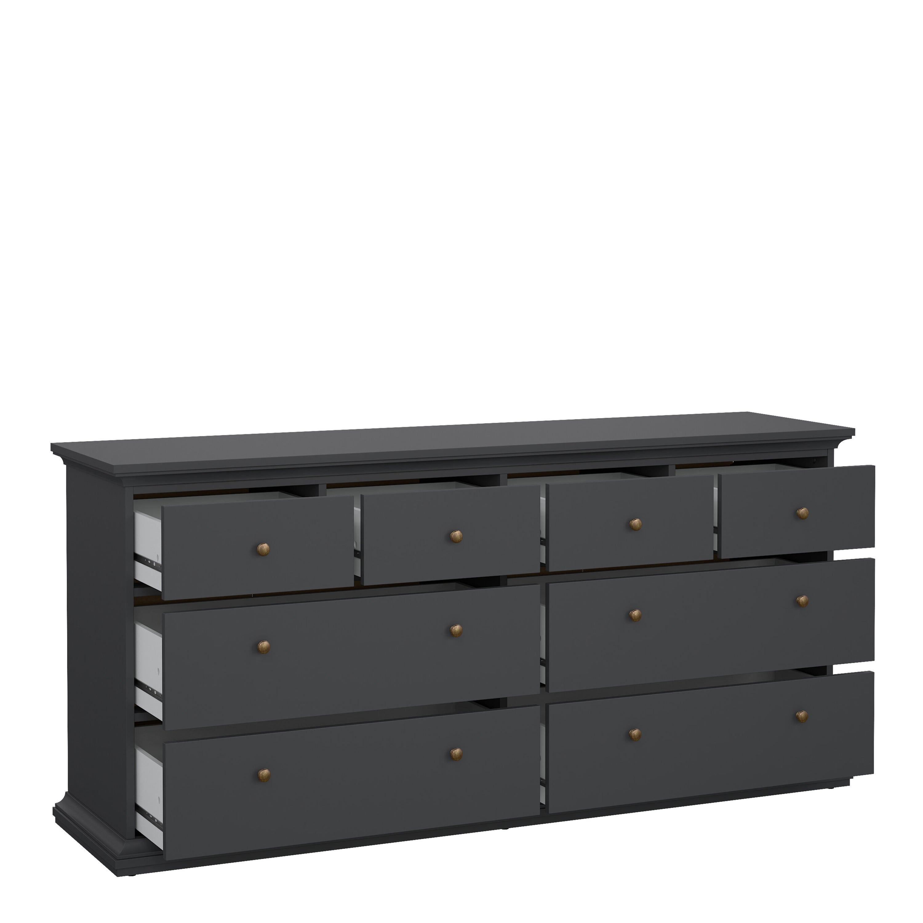 Paris Chest of 8 Drawers in Matt Grey – FTG, view 5
