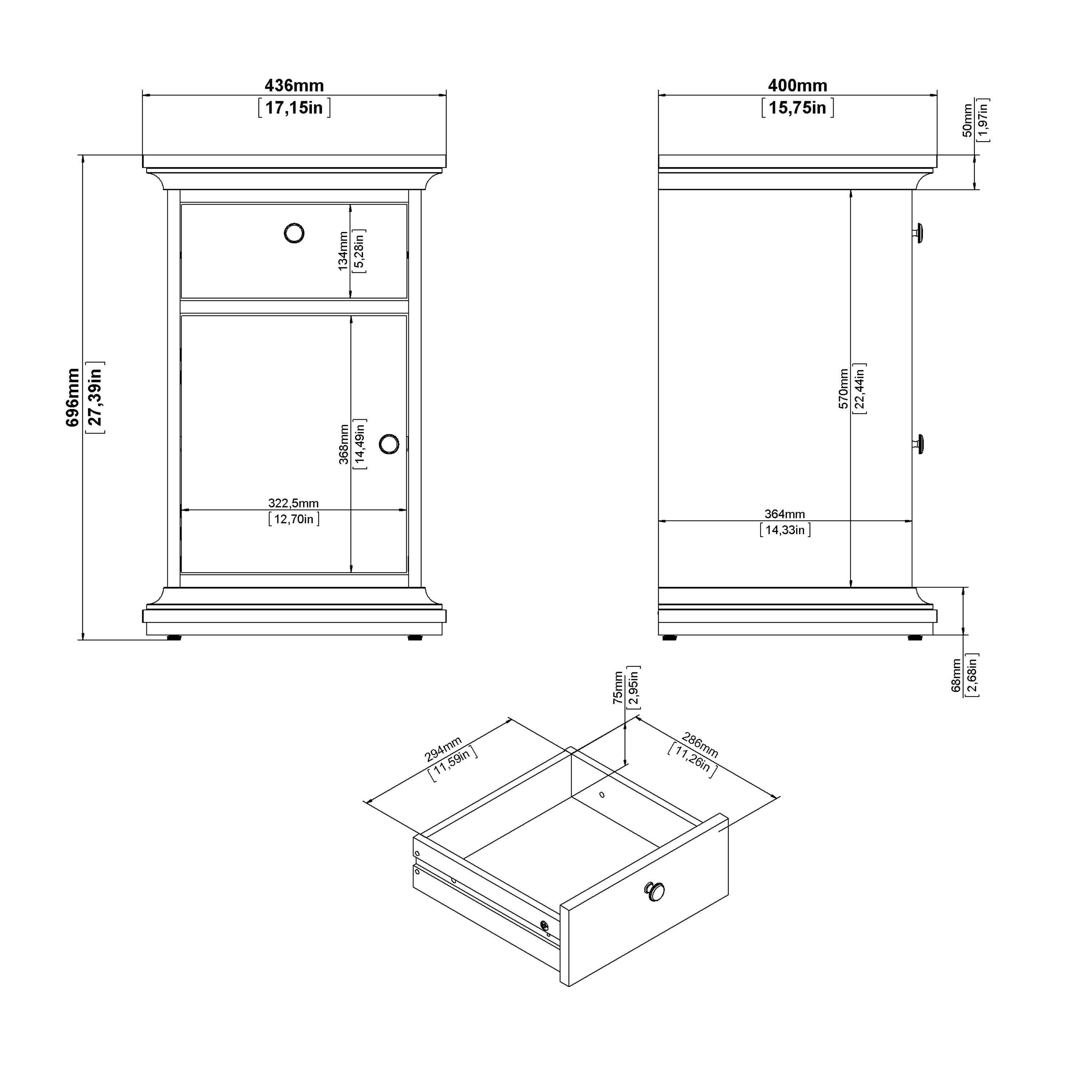 Paris Desk in Matt Grey – FTG, view 13