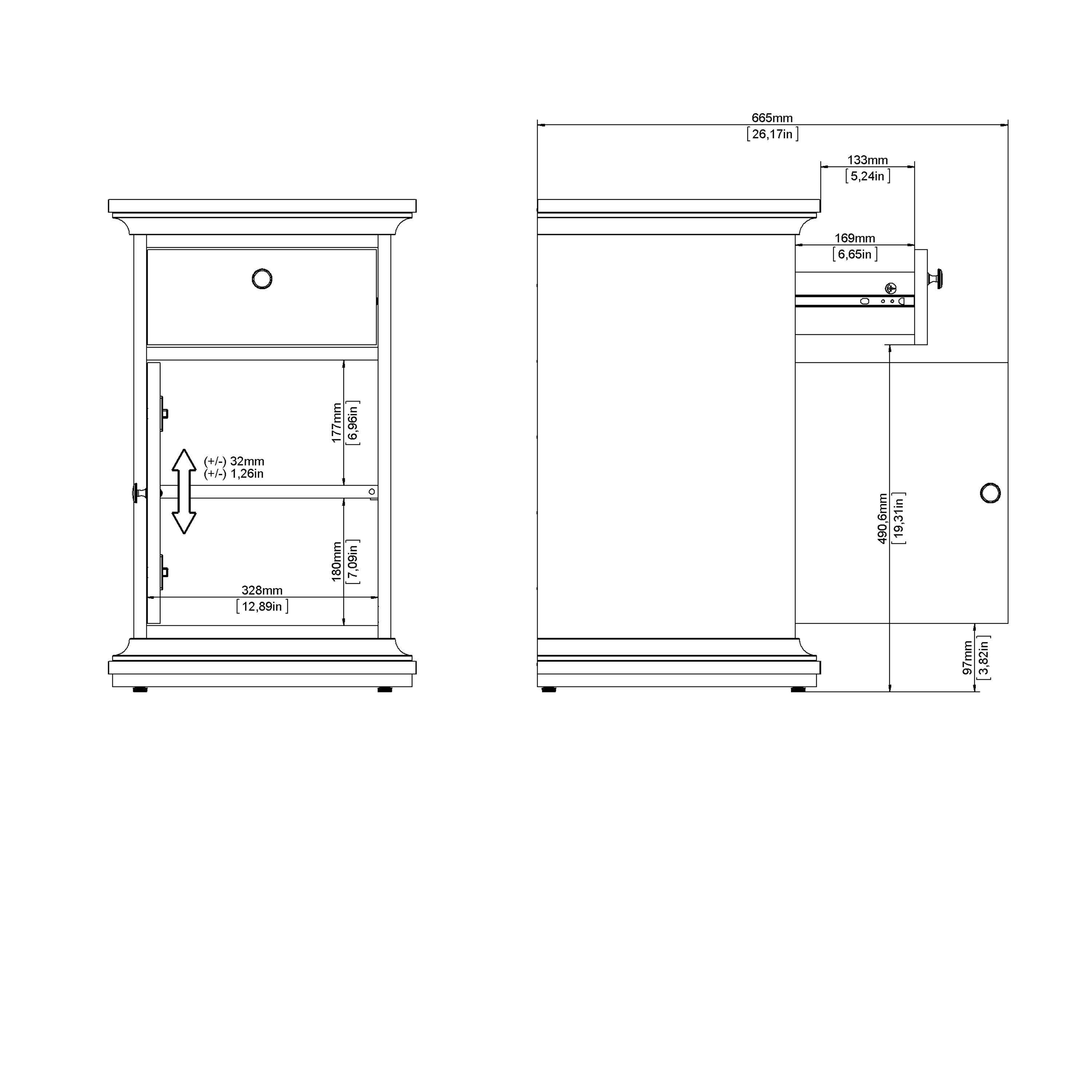 Paris Desk in Matt Grey – FTG, view 14