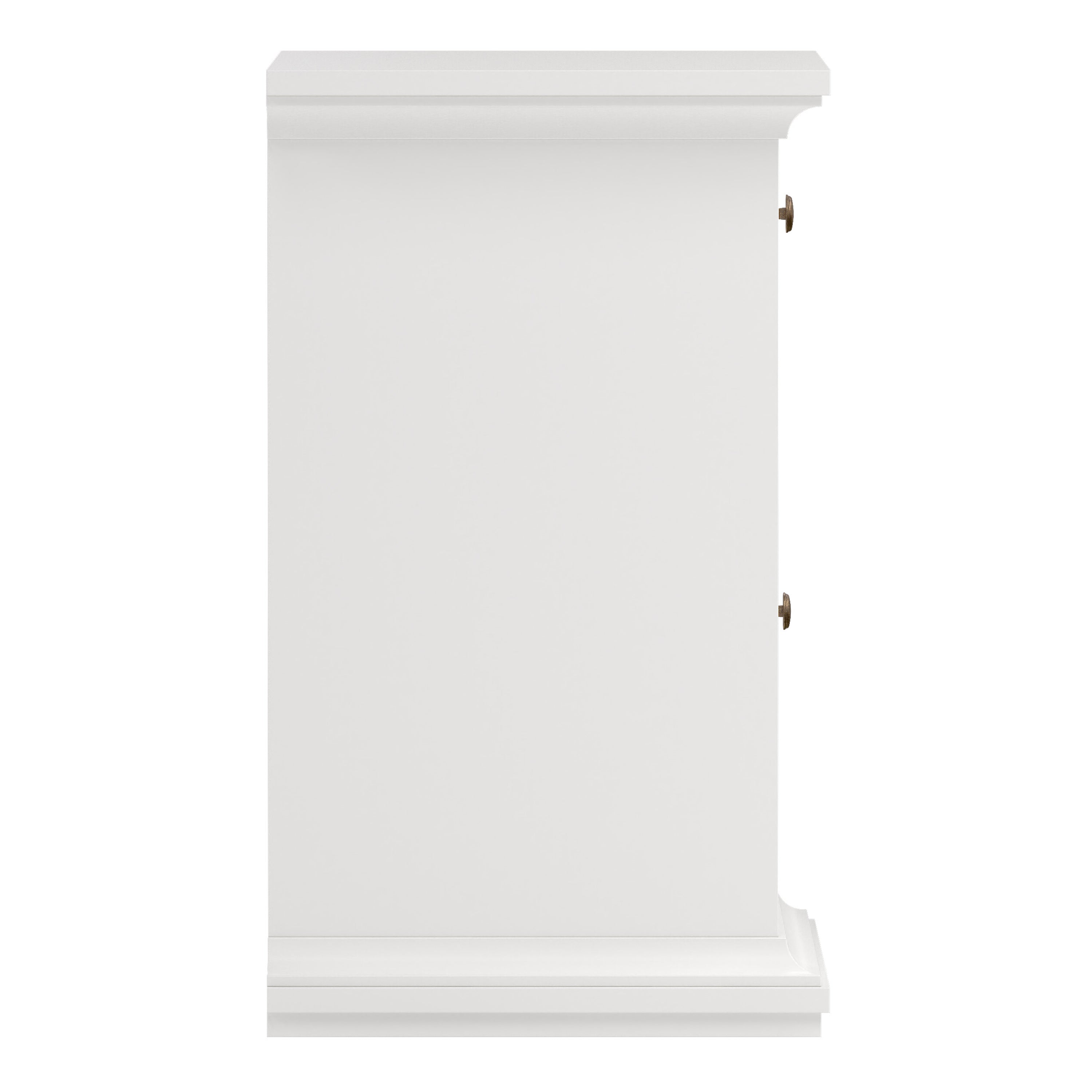 Paris Nightstand 1 Door + 1 Drawer in White – FTG, view 4