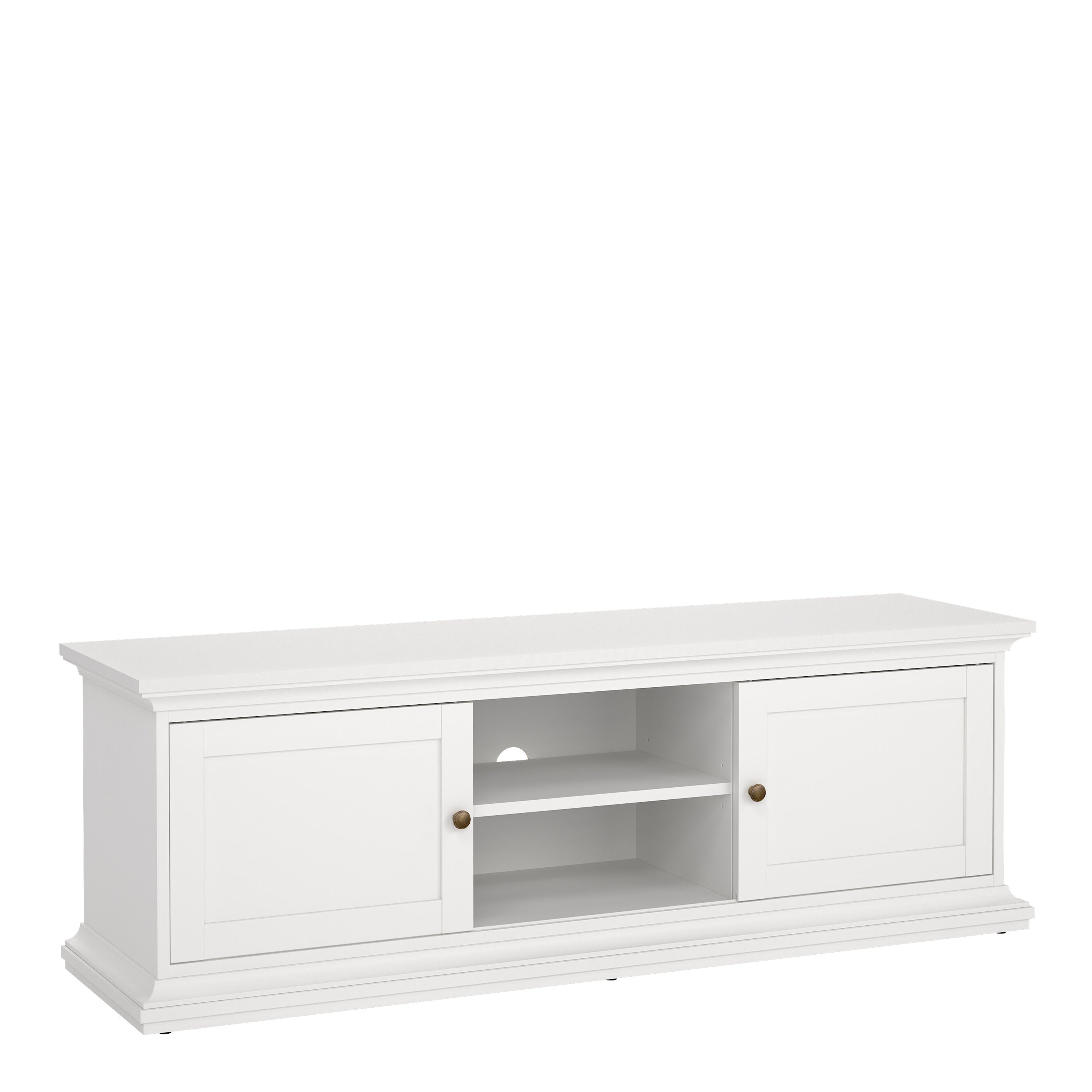 Paris TV-unit 2 frame Doors in White – FTG